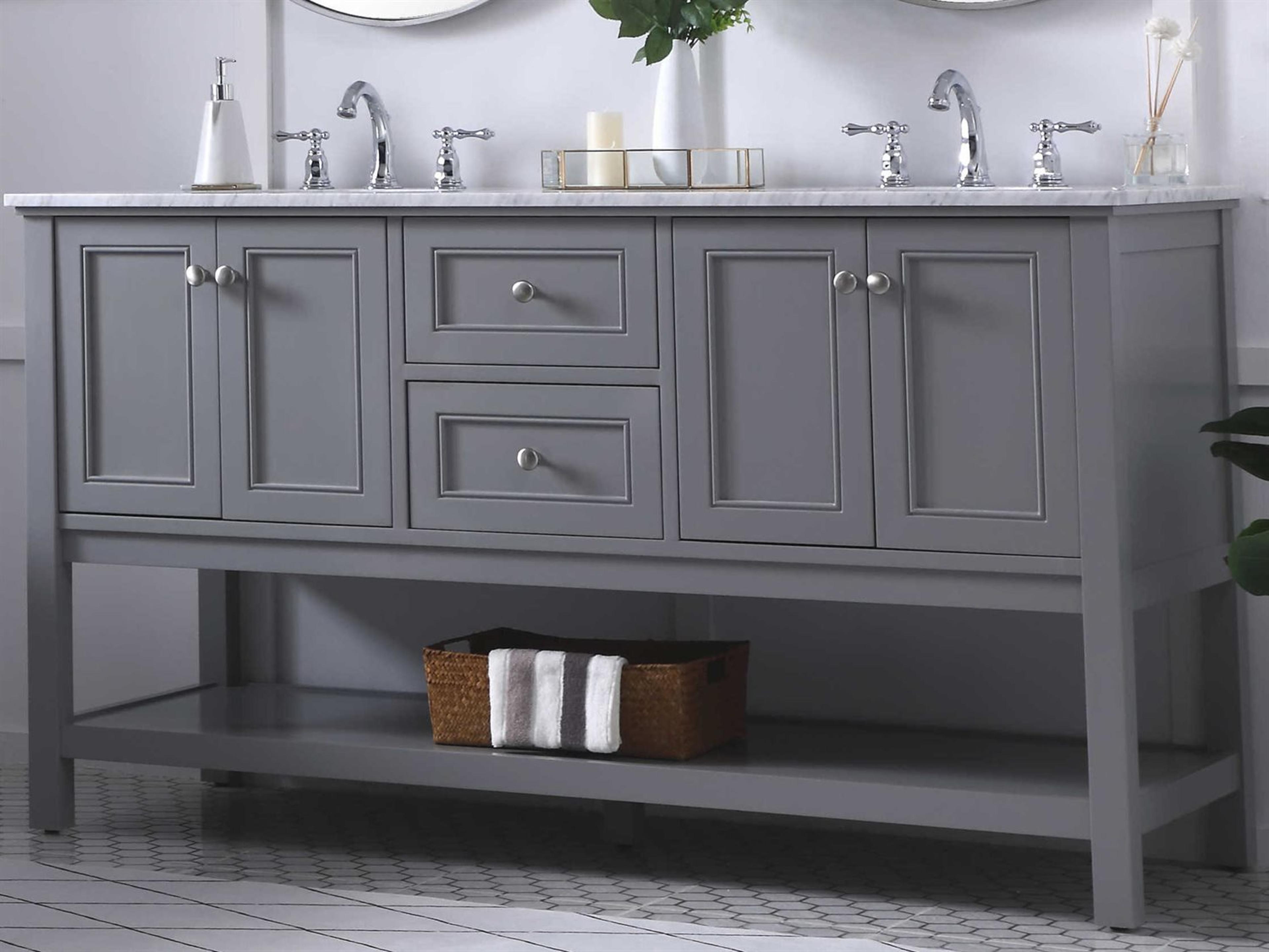 Metropolis Grey 60" Vanity