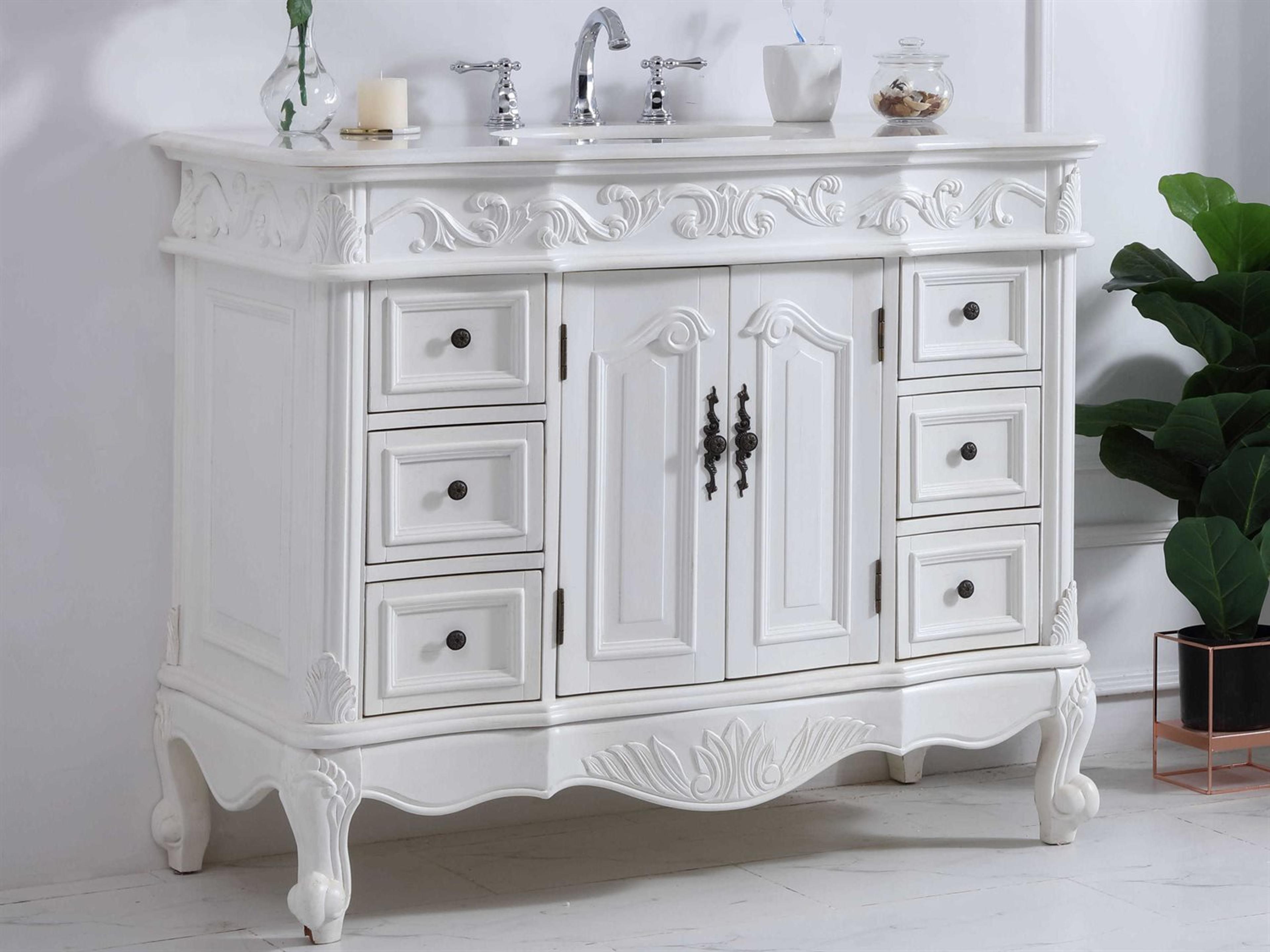 Oakland Antique White 42" Vanity