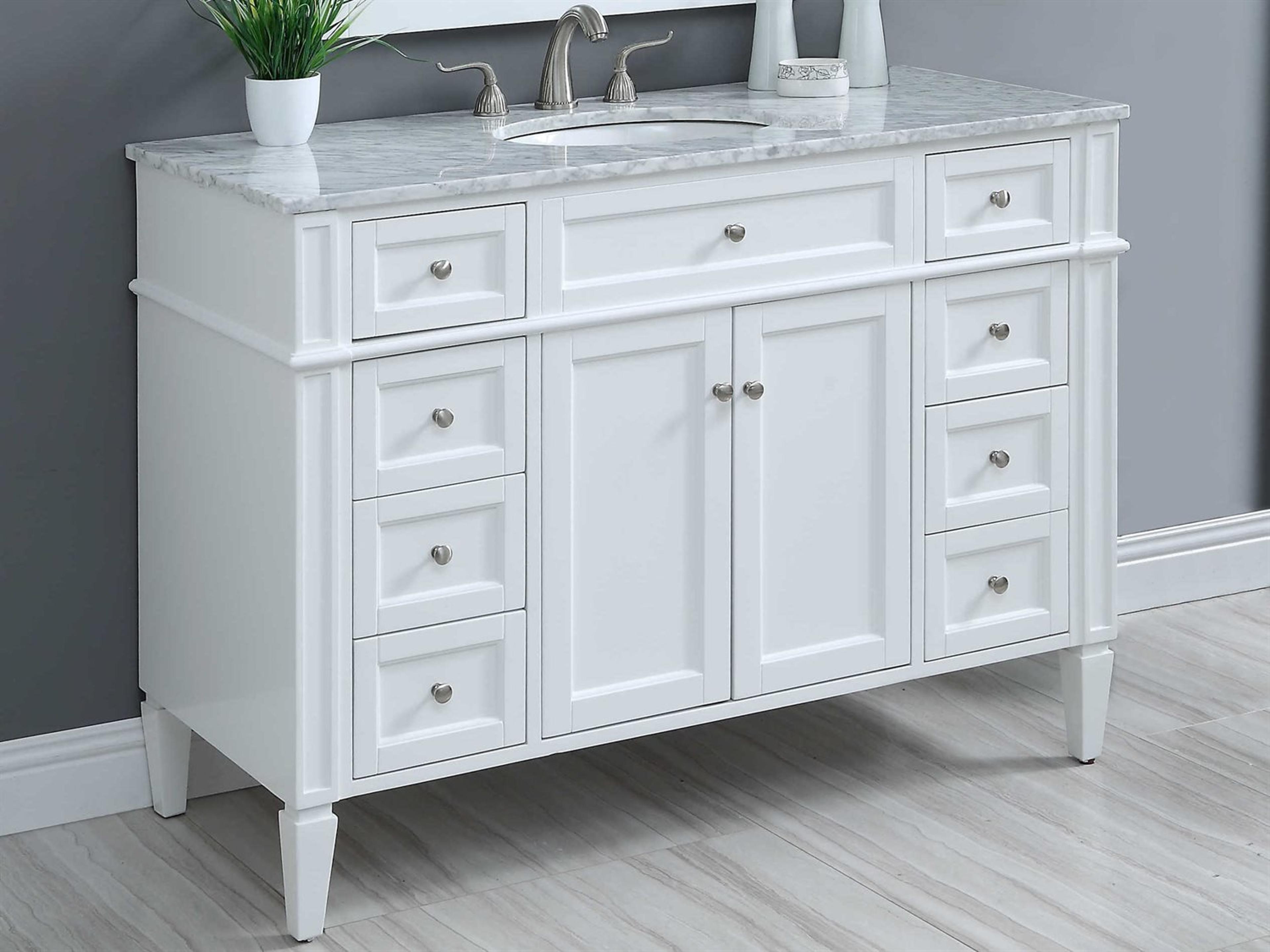 Park Avenue 48-inch Single Vanity Set in White