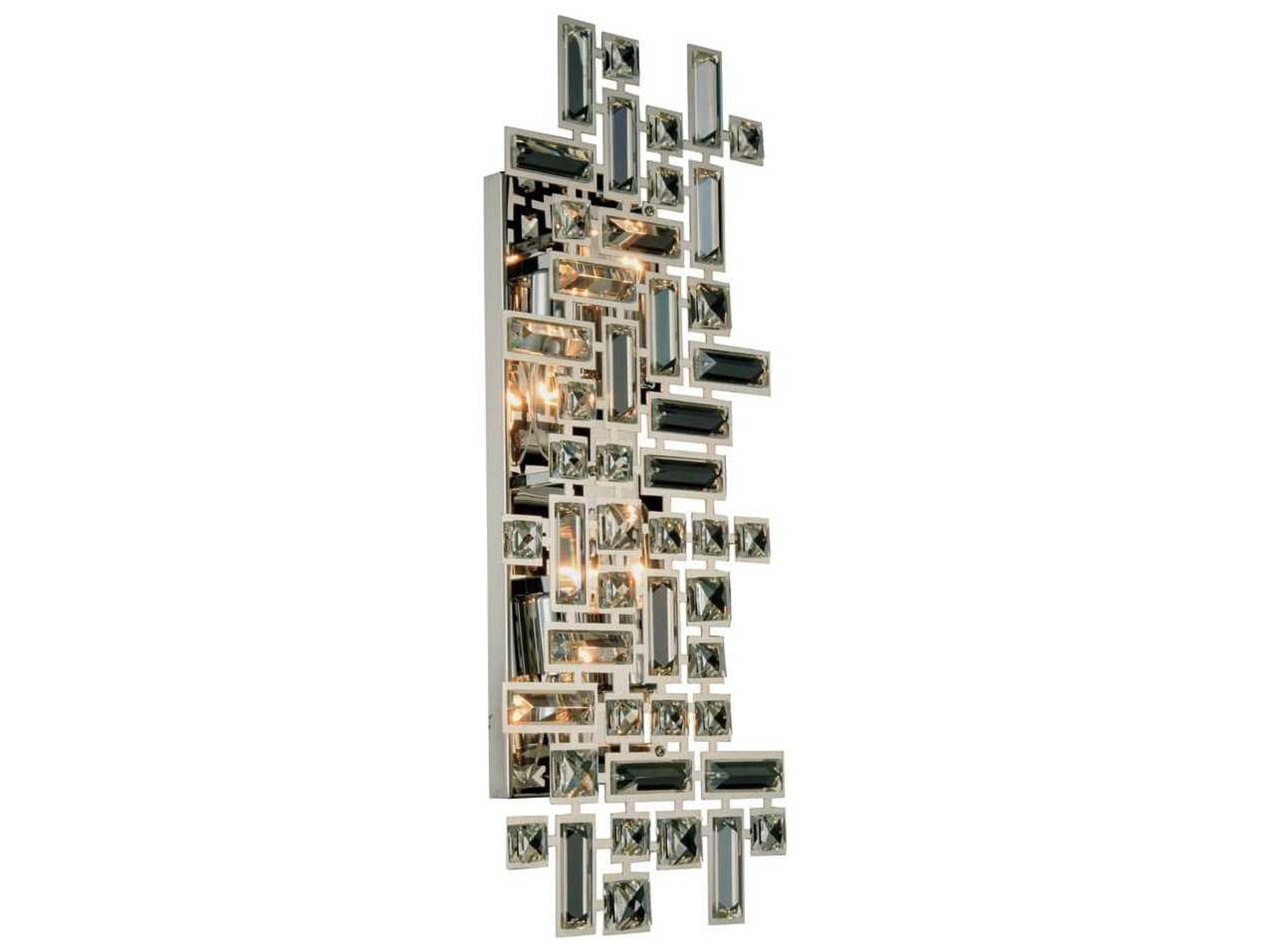 Picasso 4-Light Chrome Clear Crystal Wall Sconce