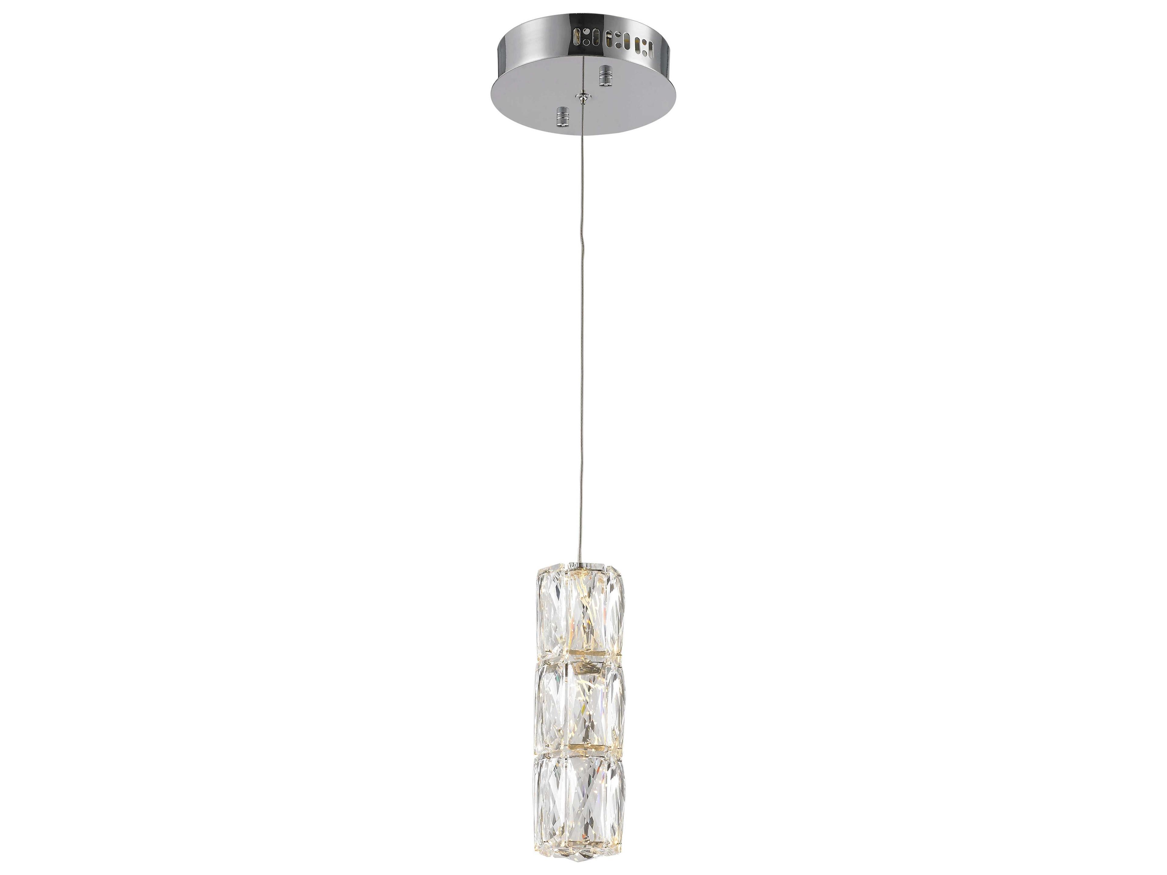 Polaris 1-Light Chrome Mini Pendant