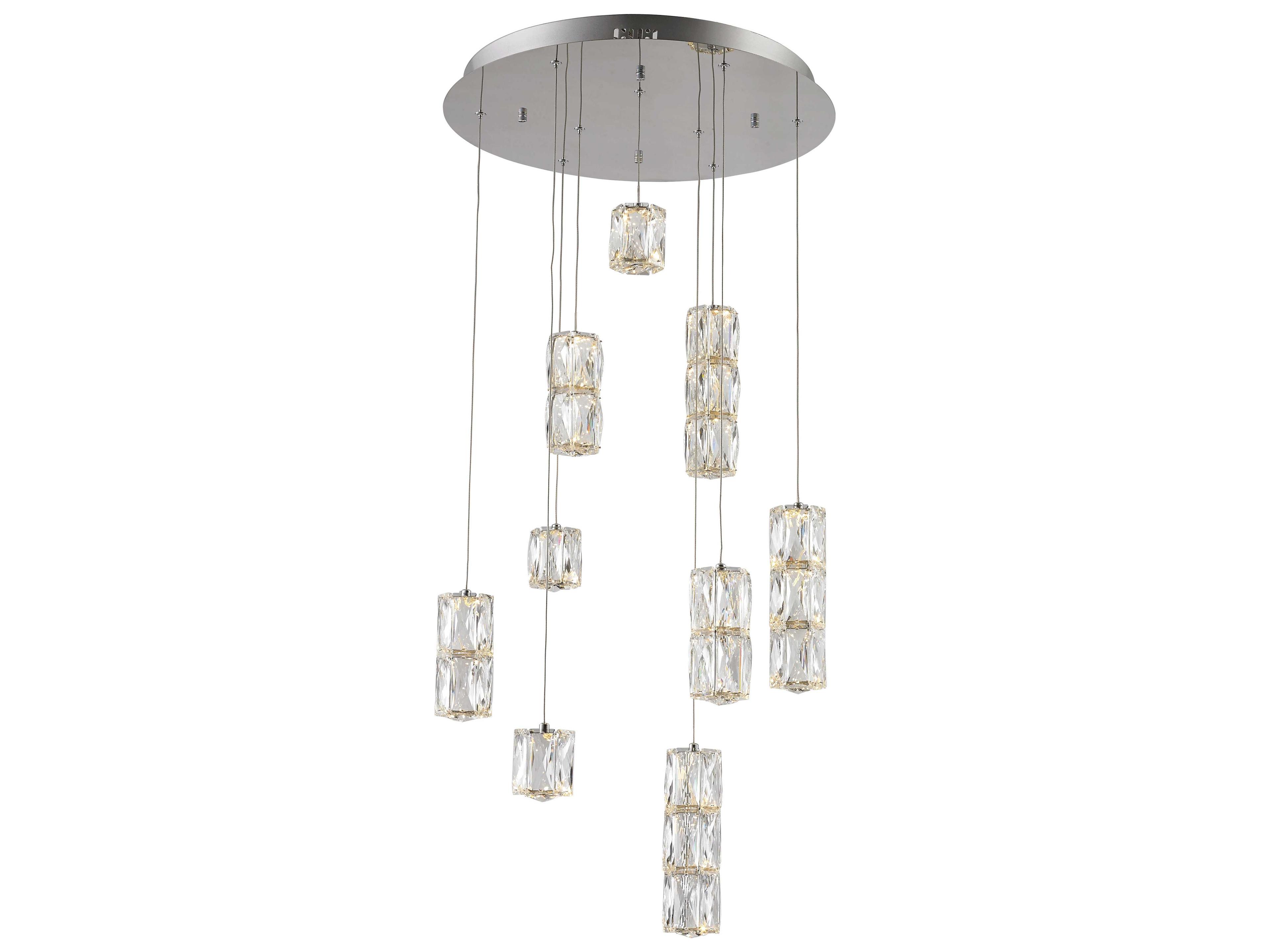 Polaris 9-Light Chrome Pendant