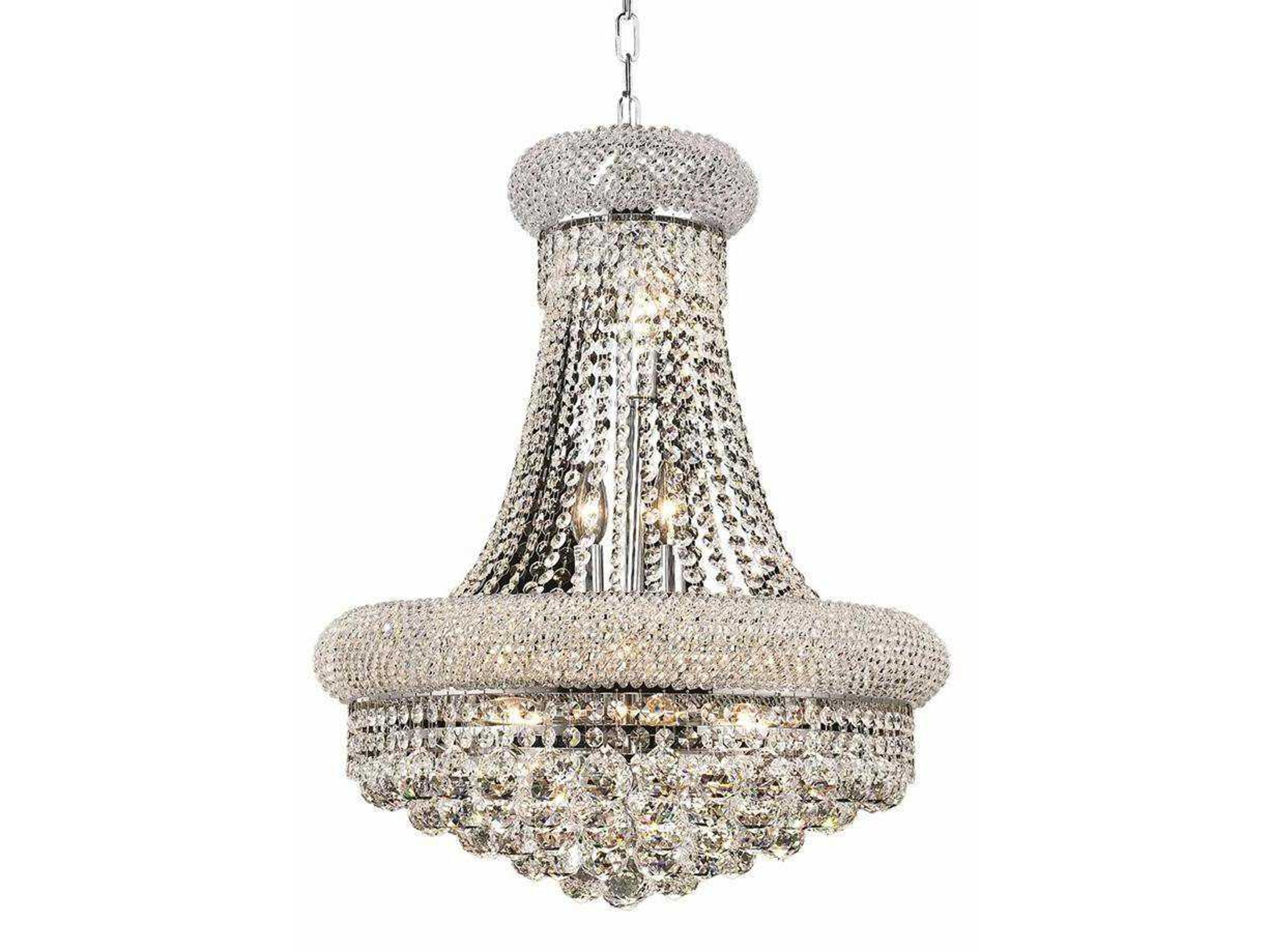 Primo 14-Light Chandelier with Royal Cut Crystal in Chrome