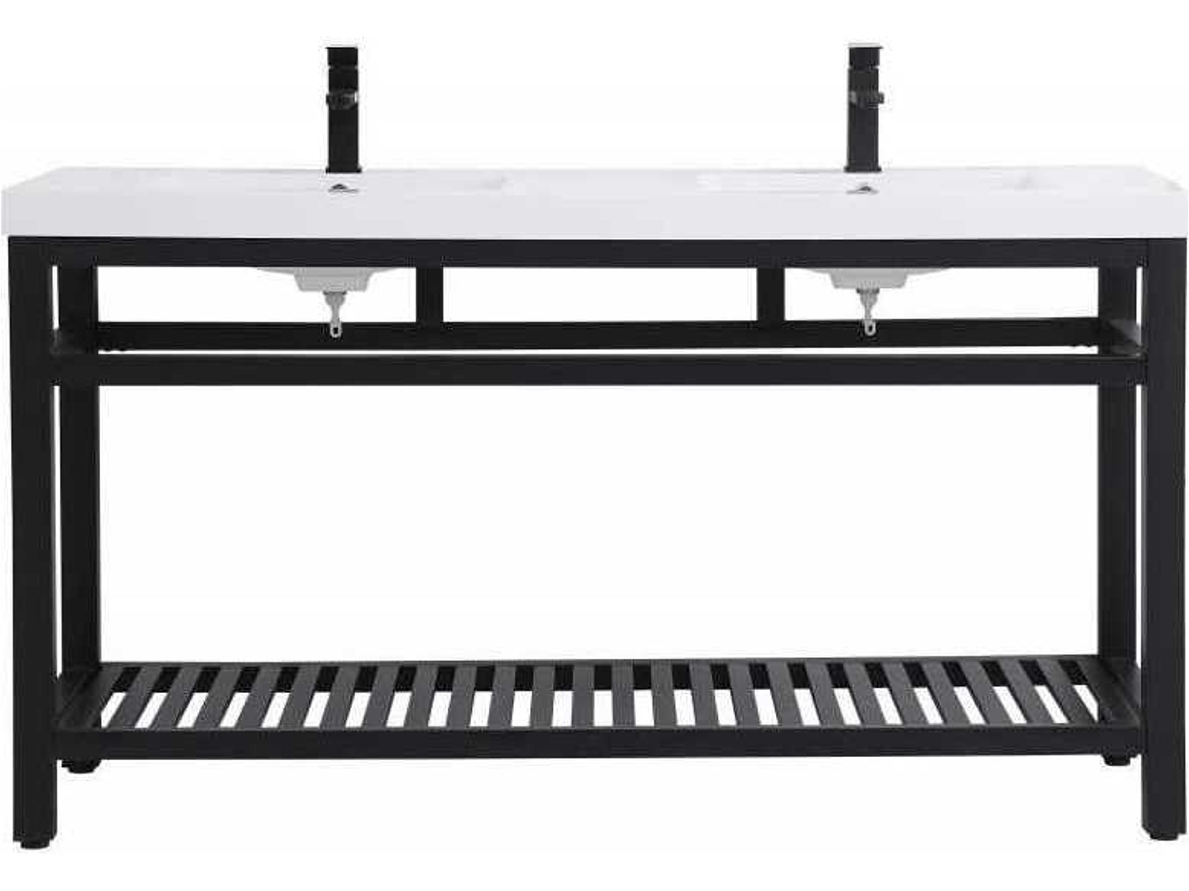 Raya Black 60" Vanity