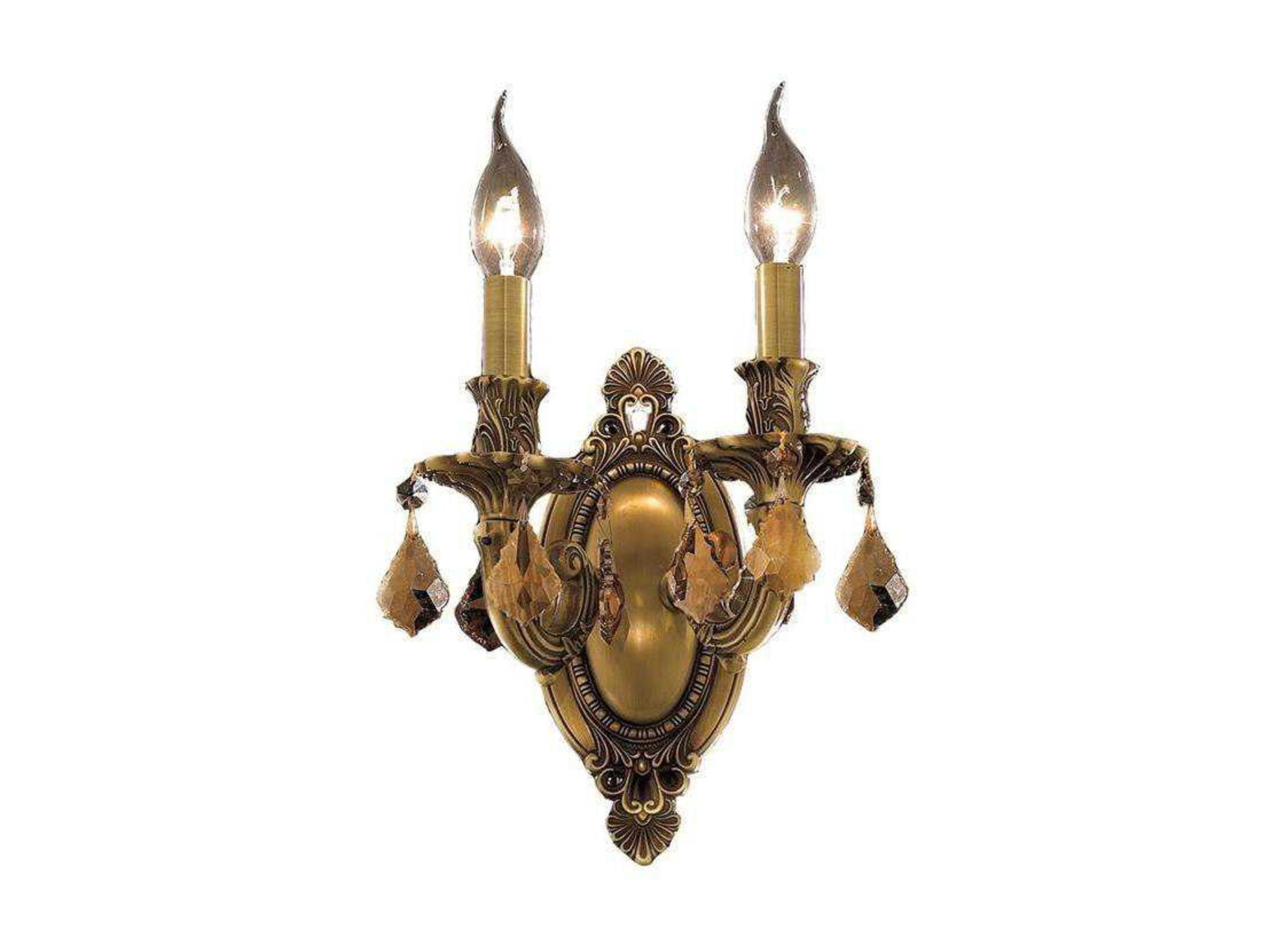 Rosalia French Gold Crystal Wall Sconce
