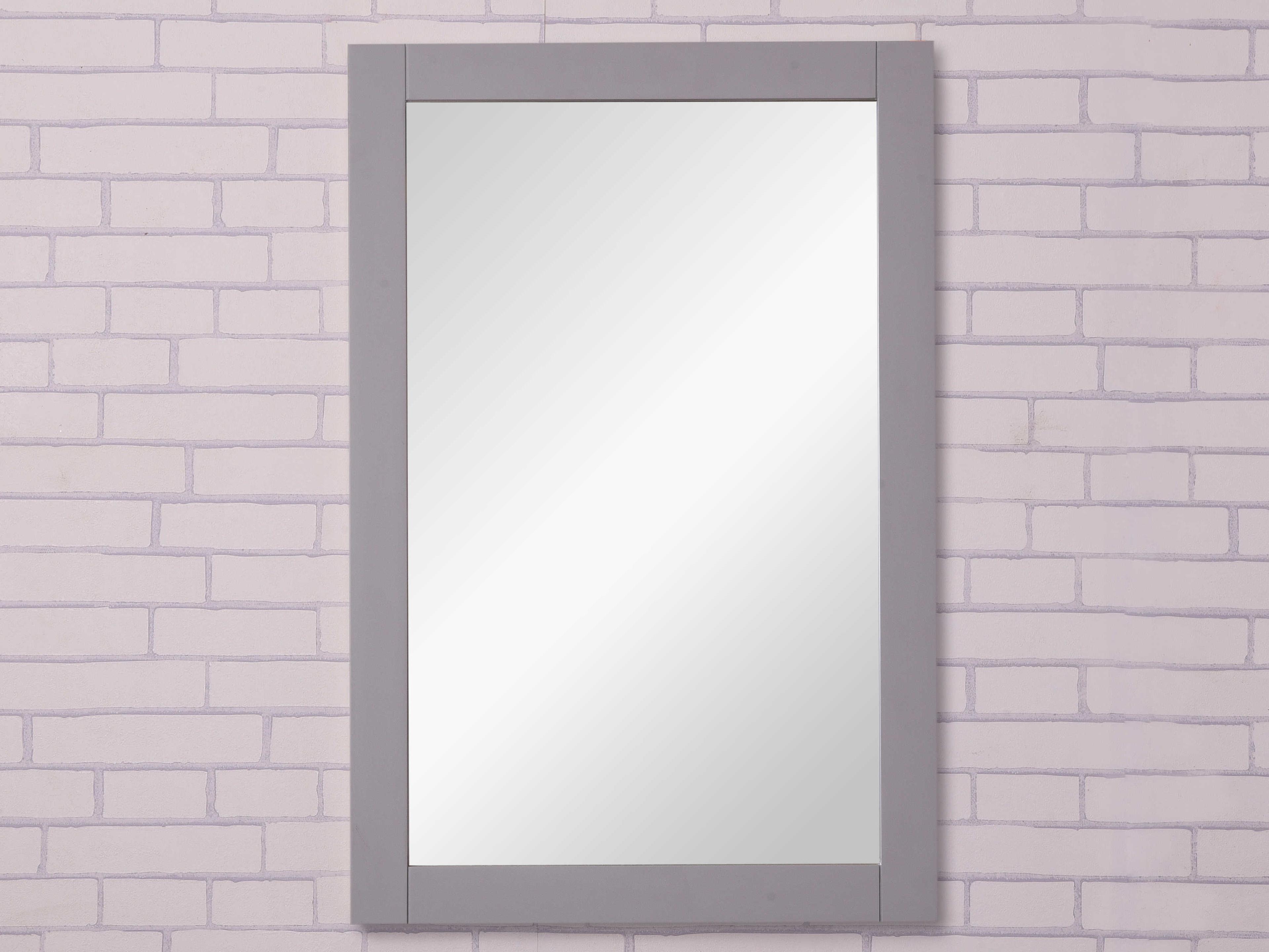 Elegant Lighting Saturn Medium Grey Rectangular Wall Mirror