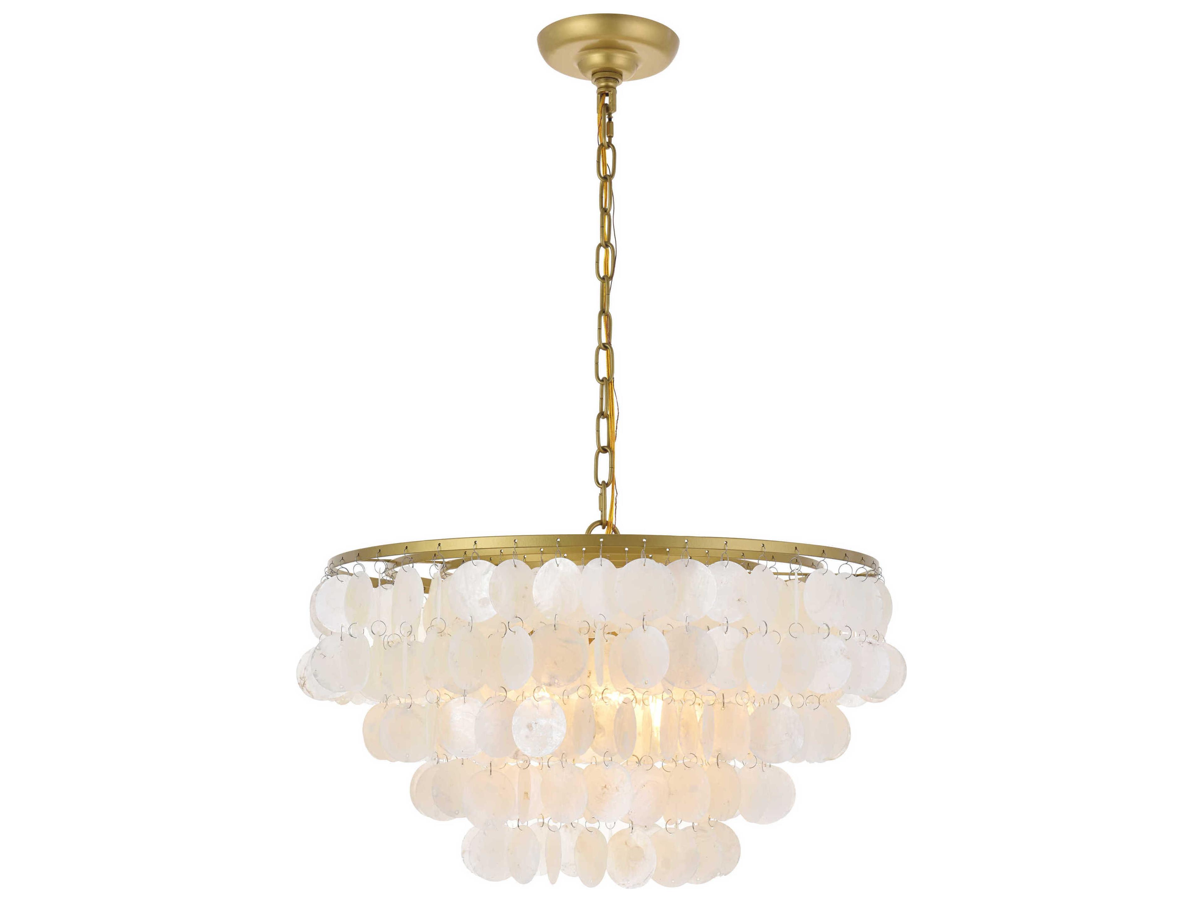 Selene 4-Light Brass Bowl Pendant