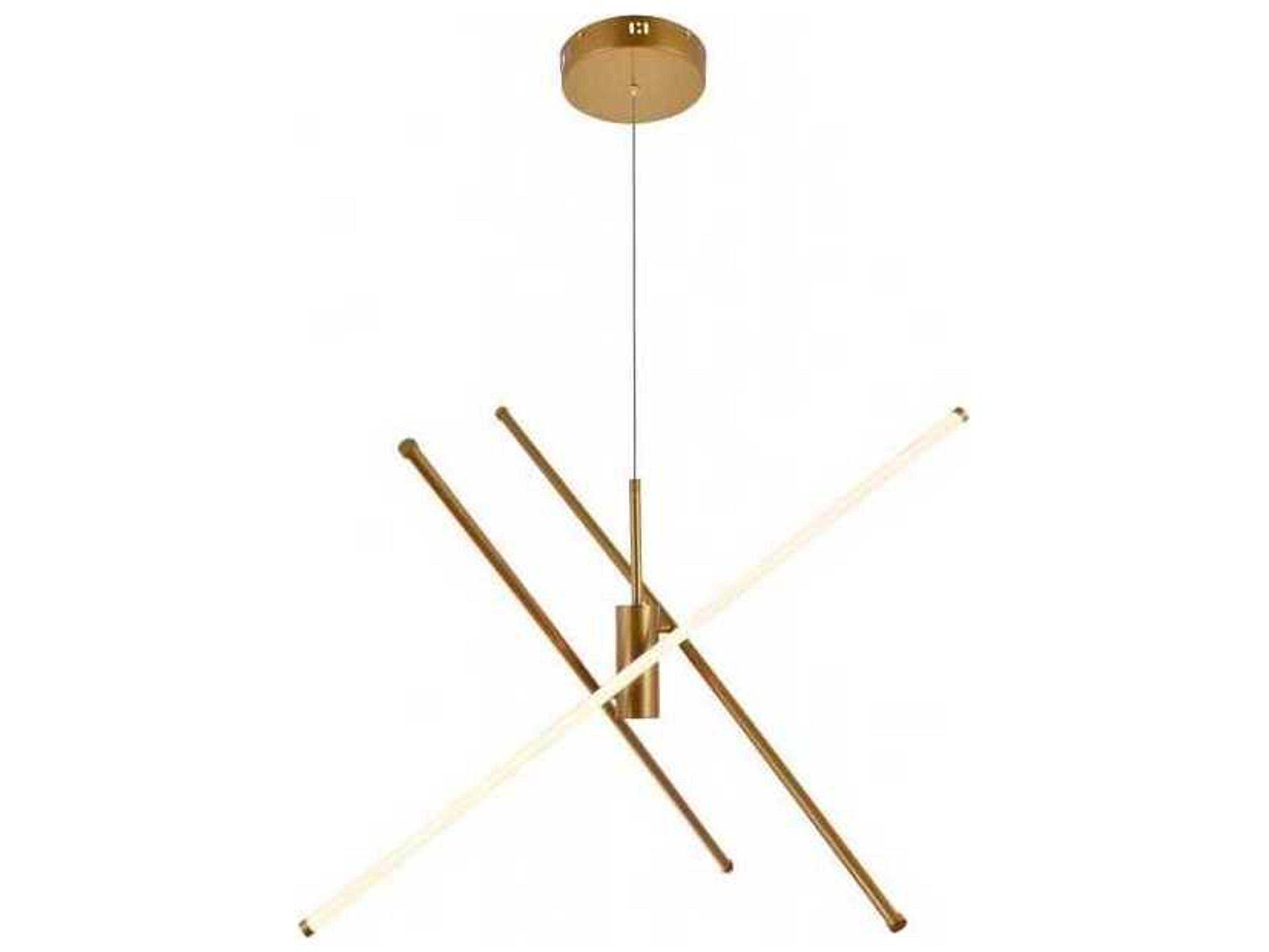 Sonya 3-Light Gold LED Pendant