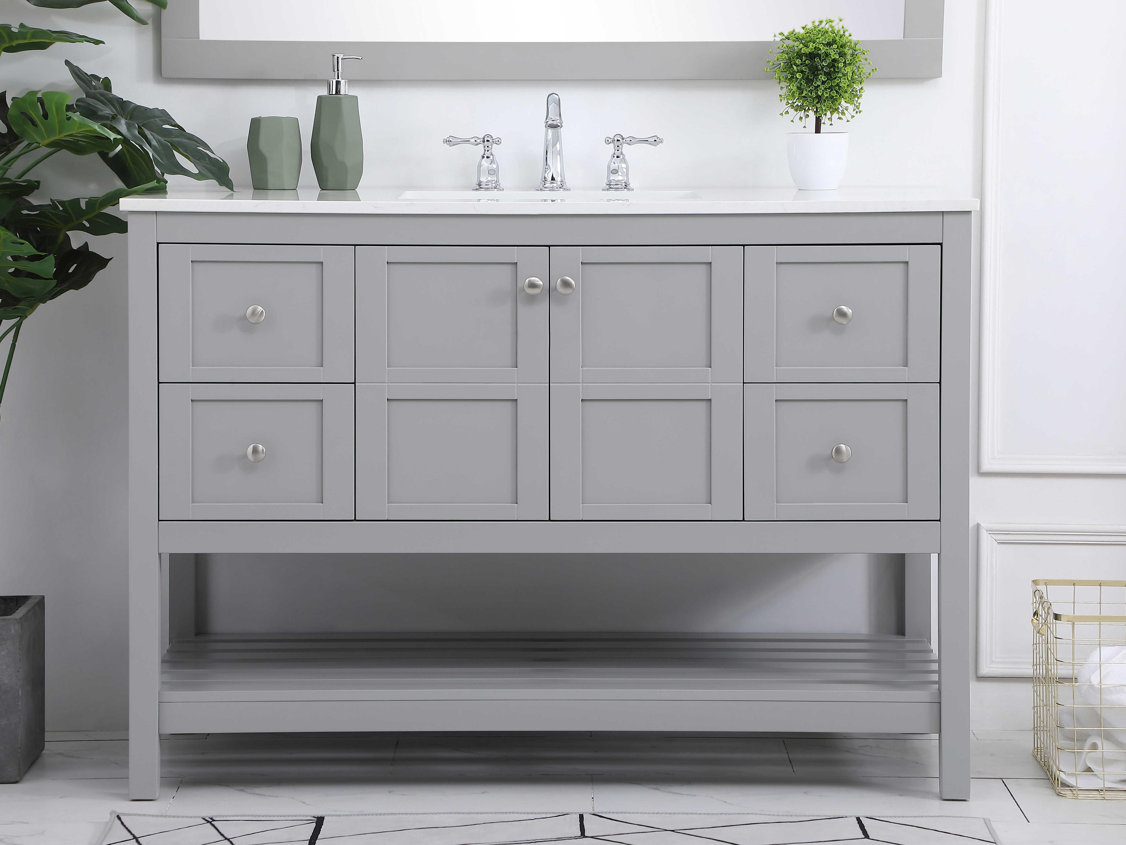 Elegant Lighting Theo Gray 48" Vanity