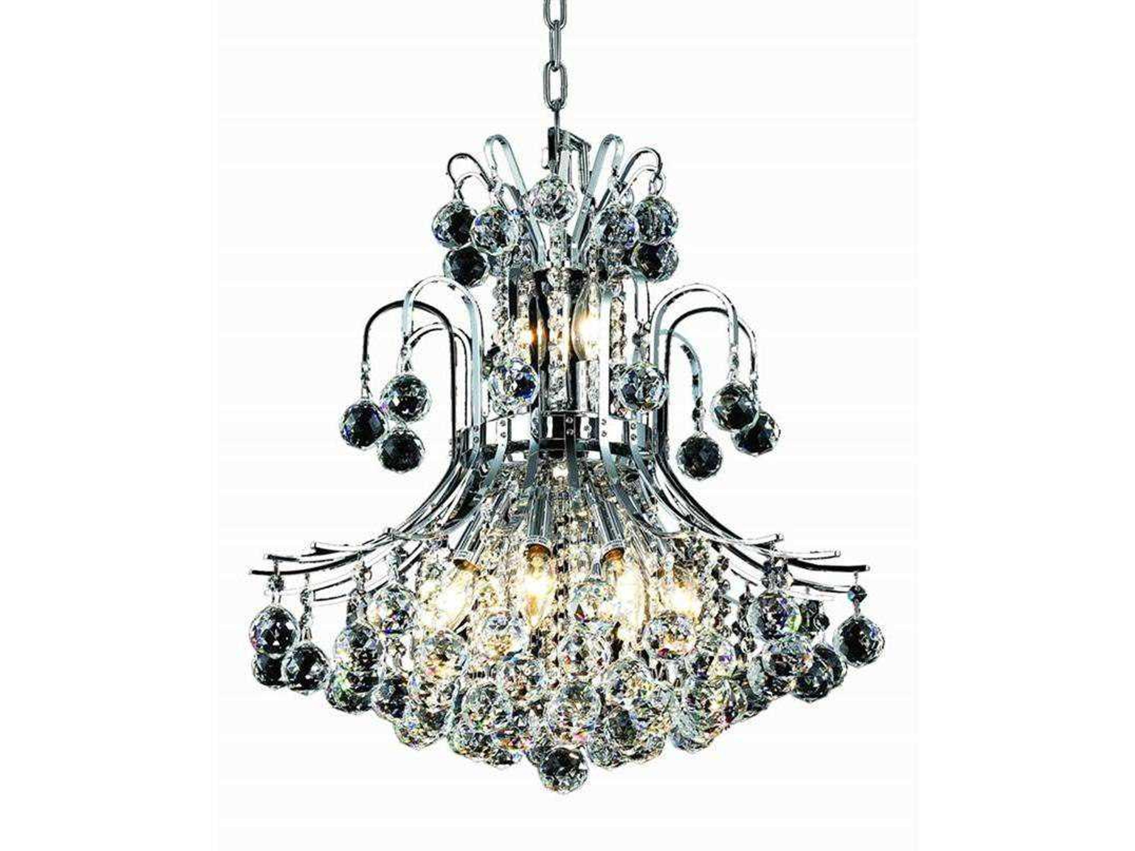 Toureg 10-Light Chrome Clear Crystal Empire Tiered Chandelier