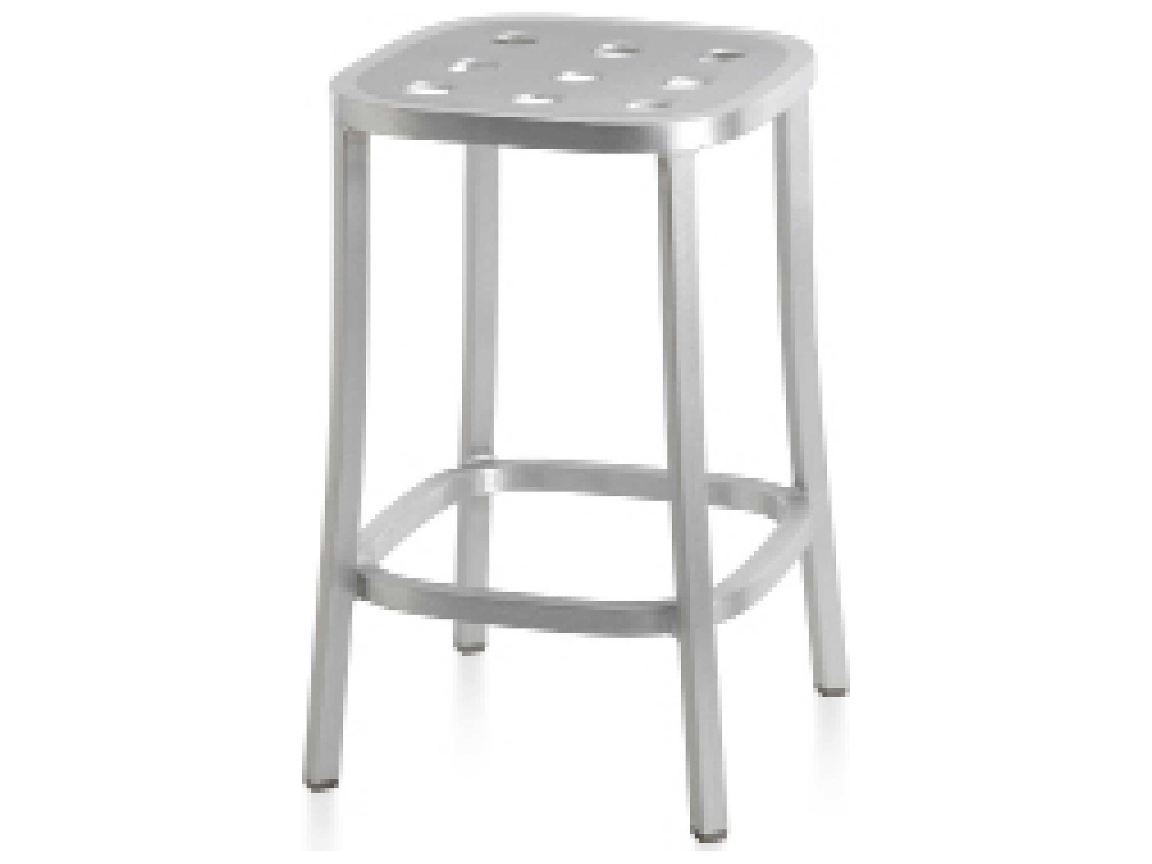 By Jasper Morrison Brushed Aluminum Counter Stool