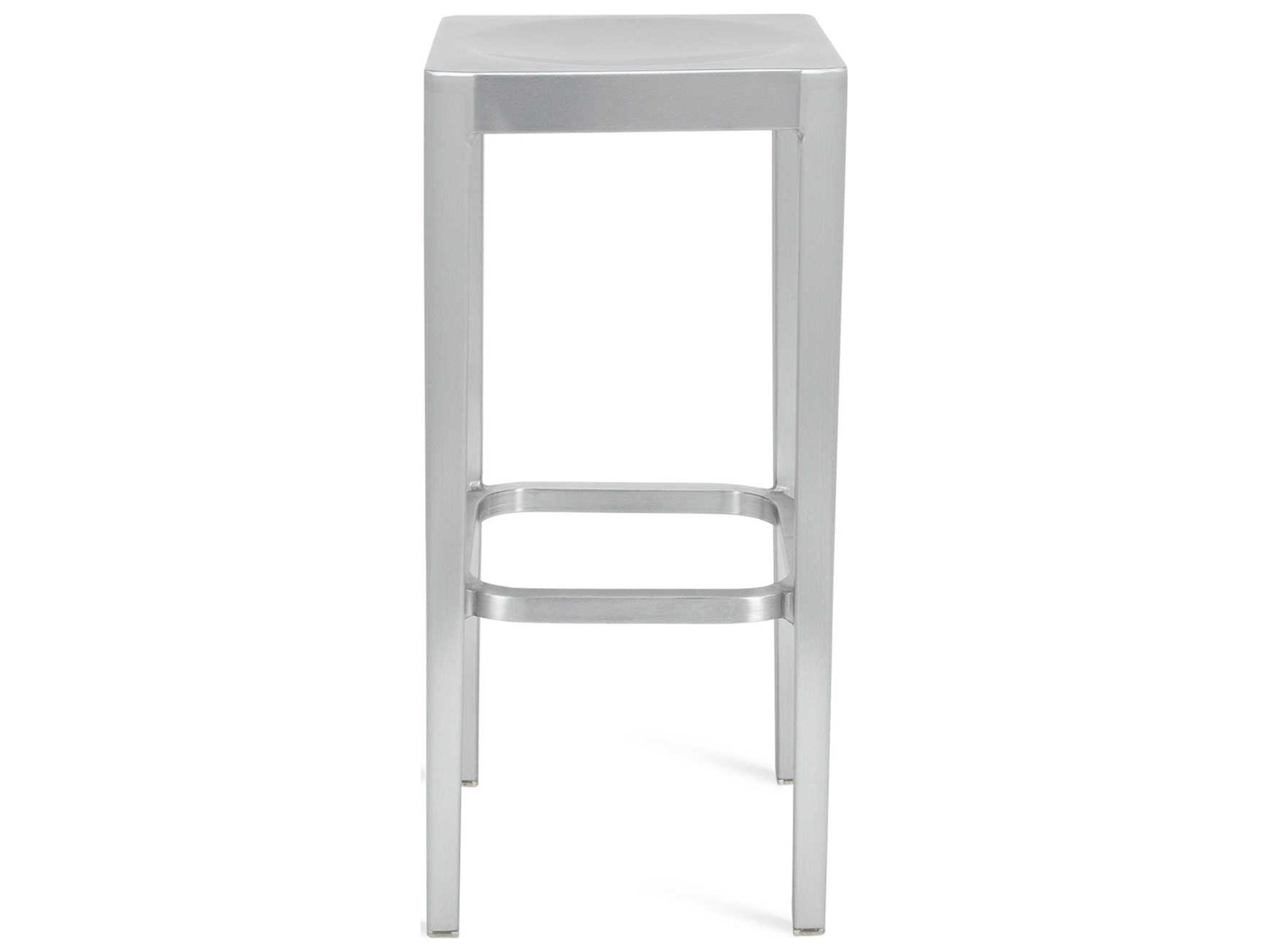 Brushed Aluminum Bar Stool