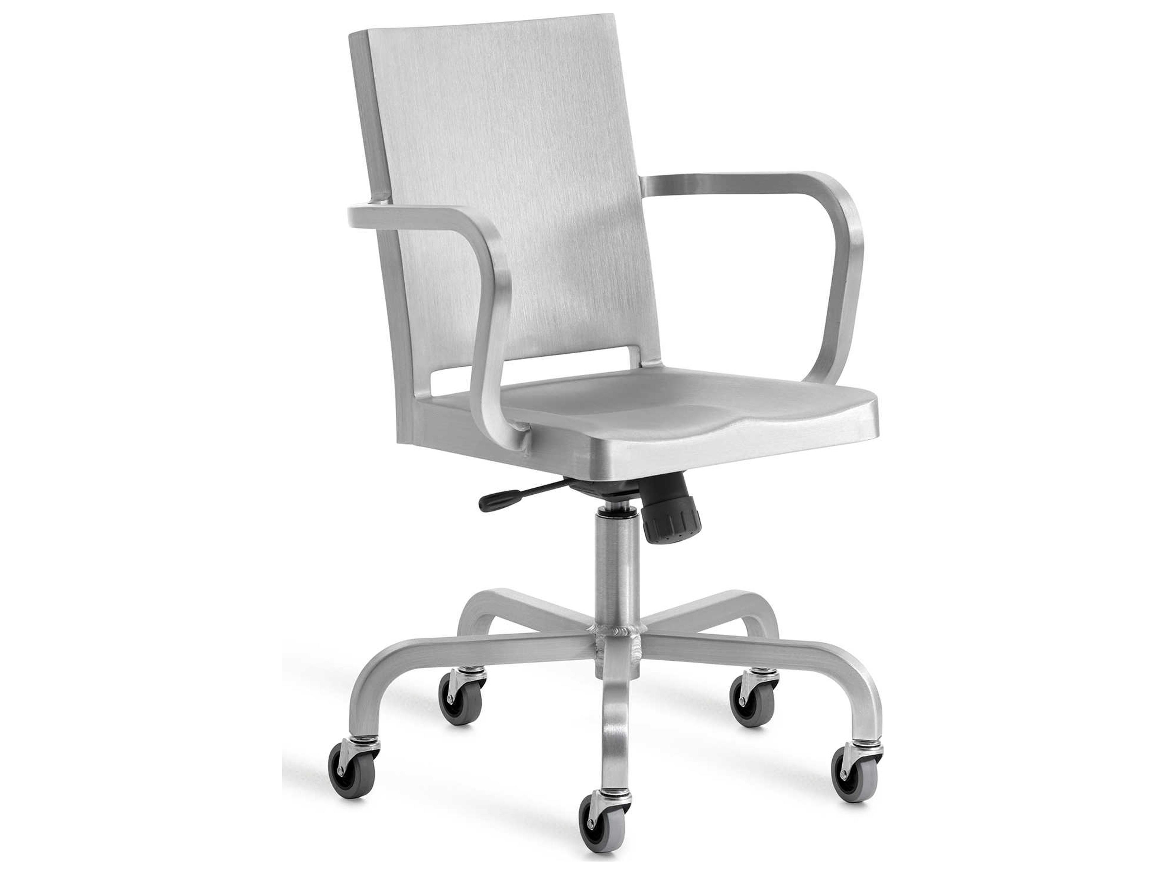 Hudson Silver Swivel Computer Office Chair