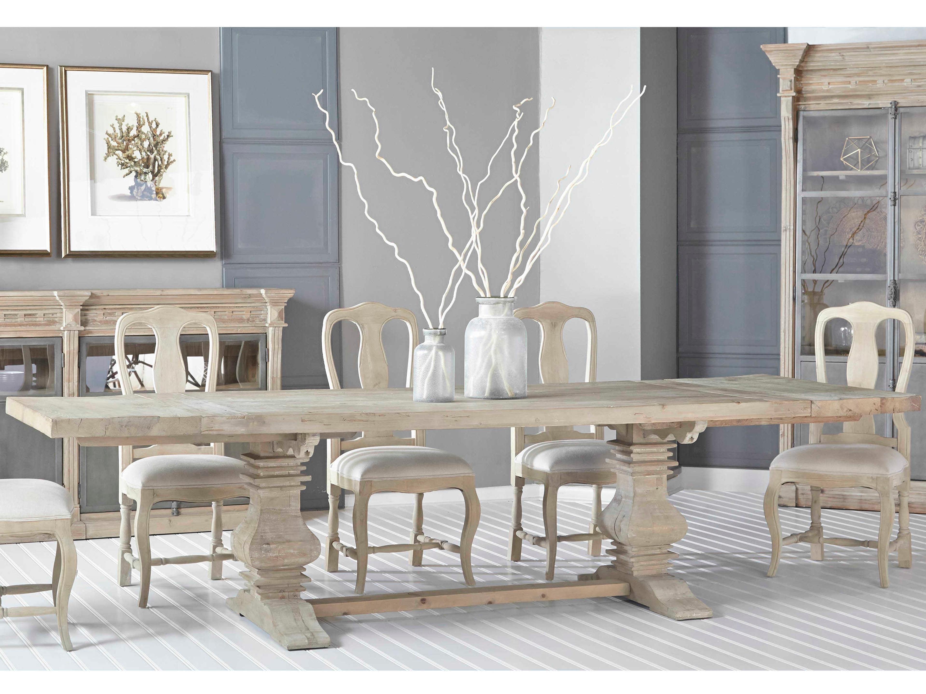 Luxecor Respite Extendable Rectangular Wood Smoke Gray Dining Table