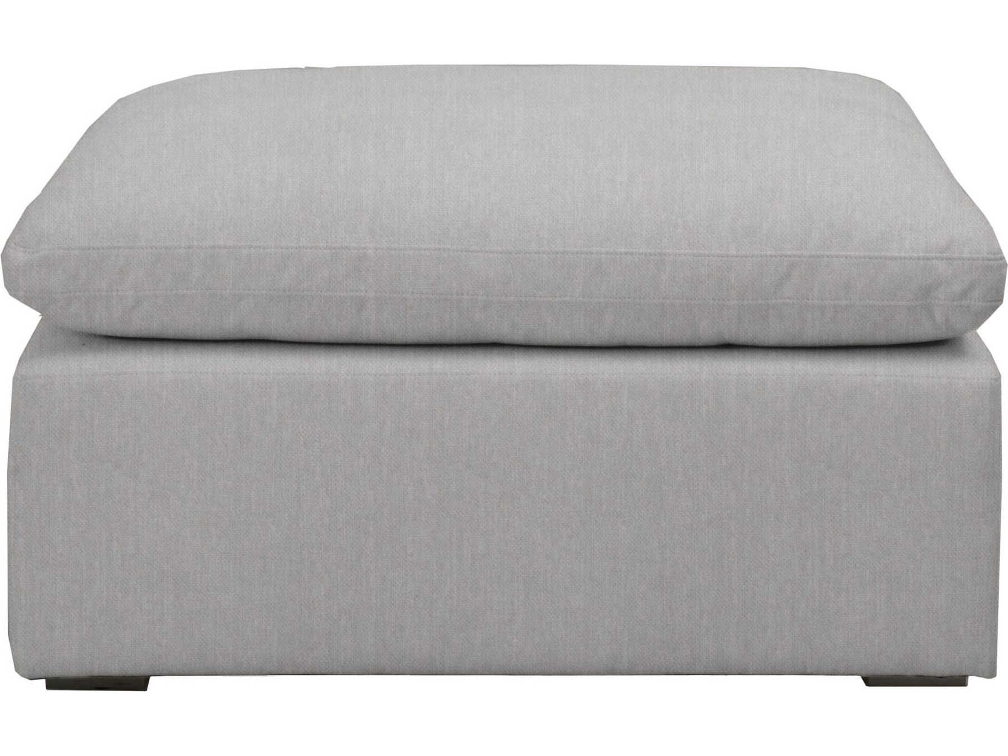 Stitch & Hand Sky Gray Upholstered Ottoman