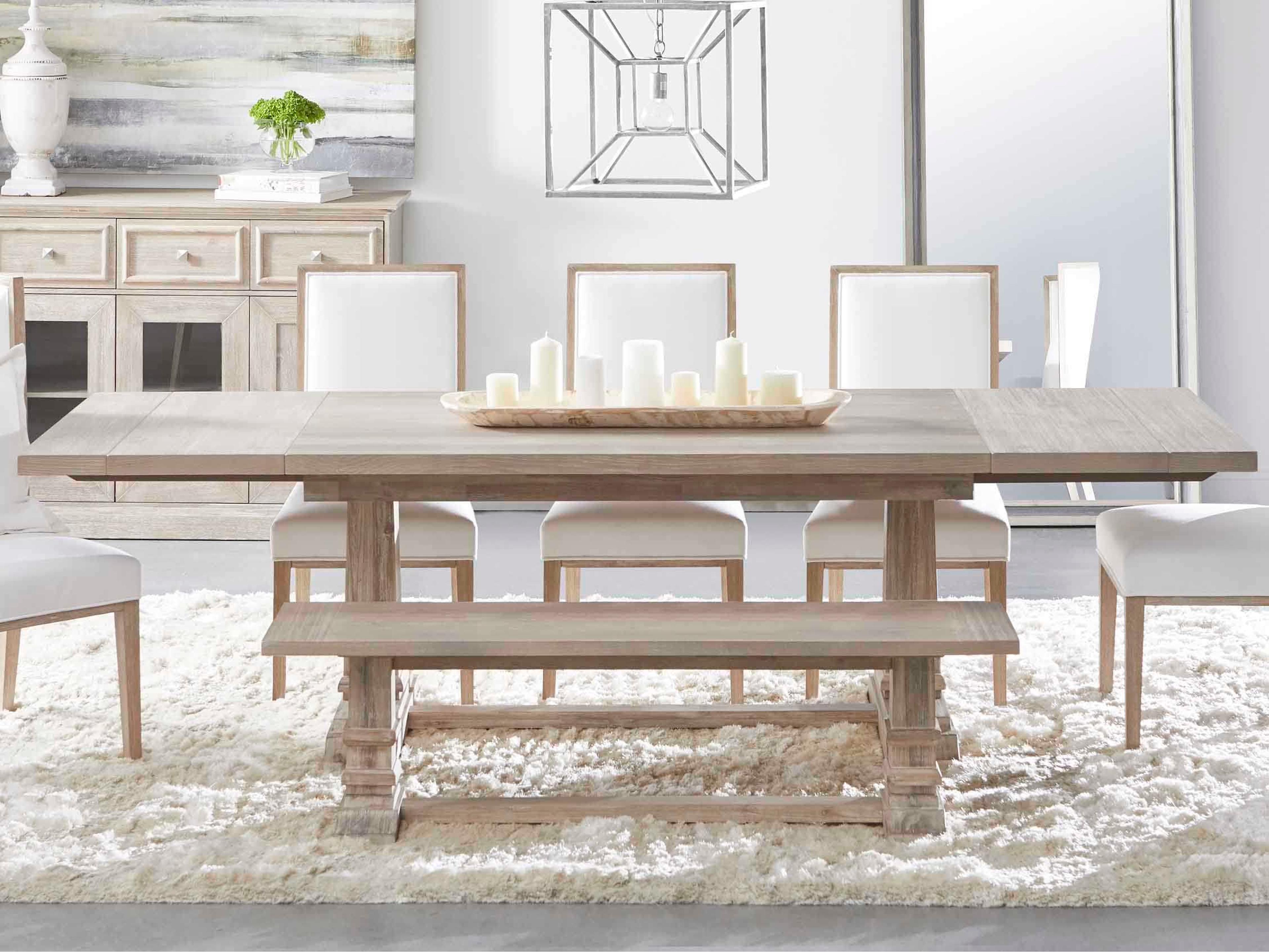 Essentials for Living Traditions Hudson Extendable Rectangular Wood Natural Gray Dining Table