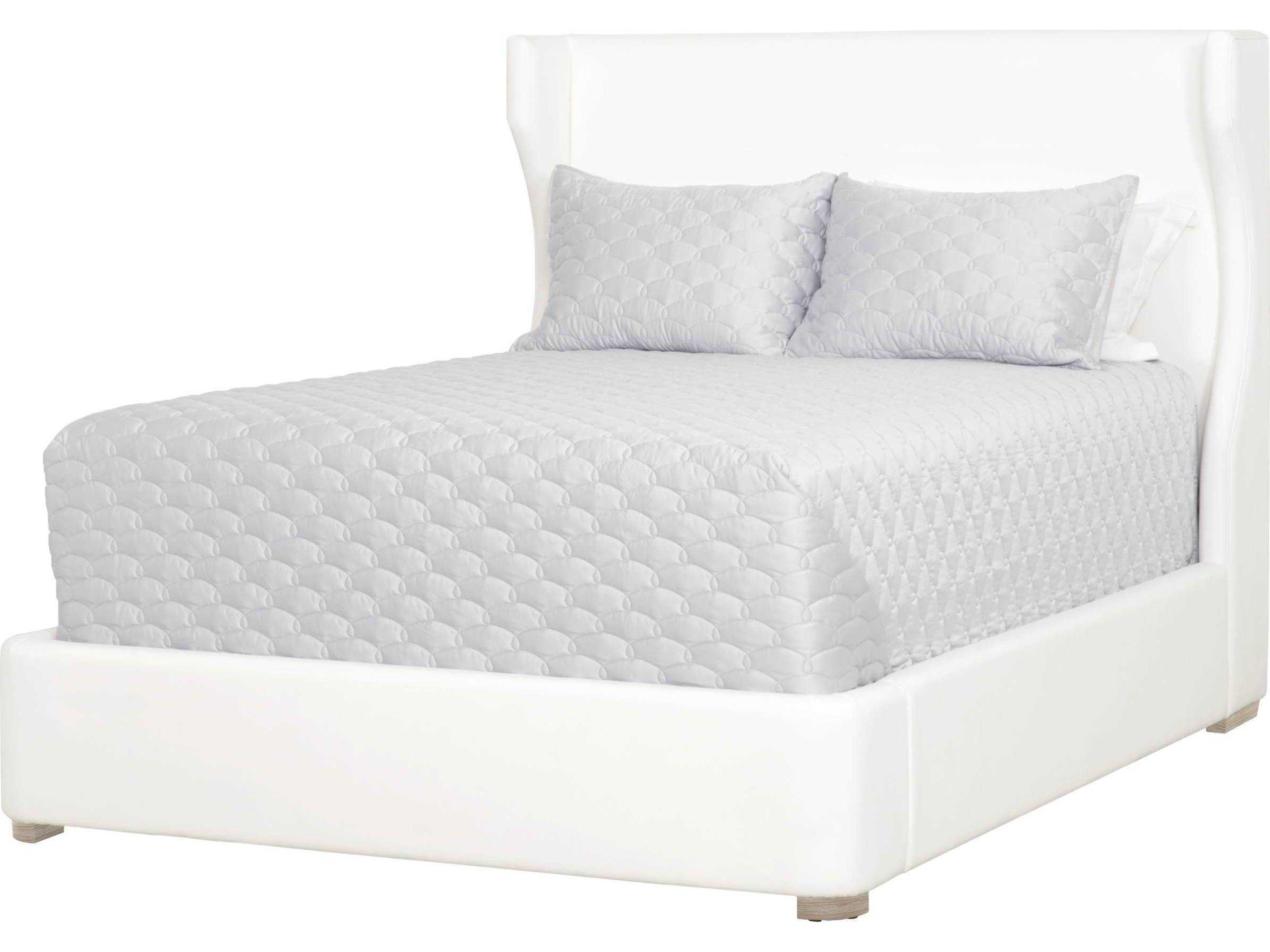 Luxecor Respite Balboa White Oak Wood Upholstered California King Platform Bed