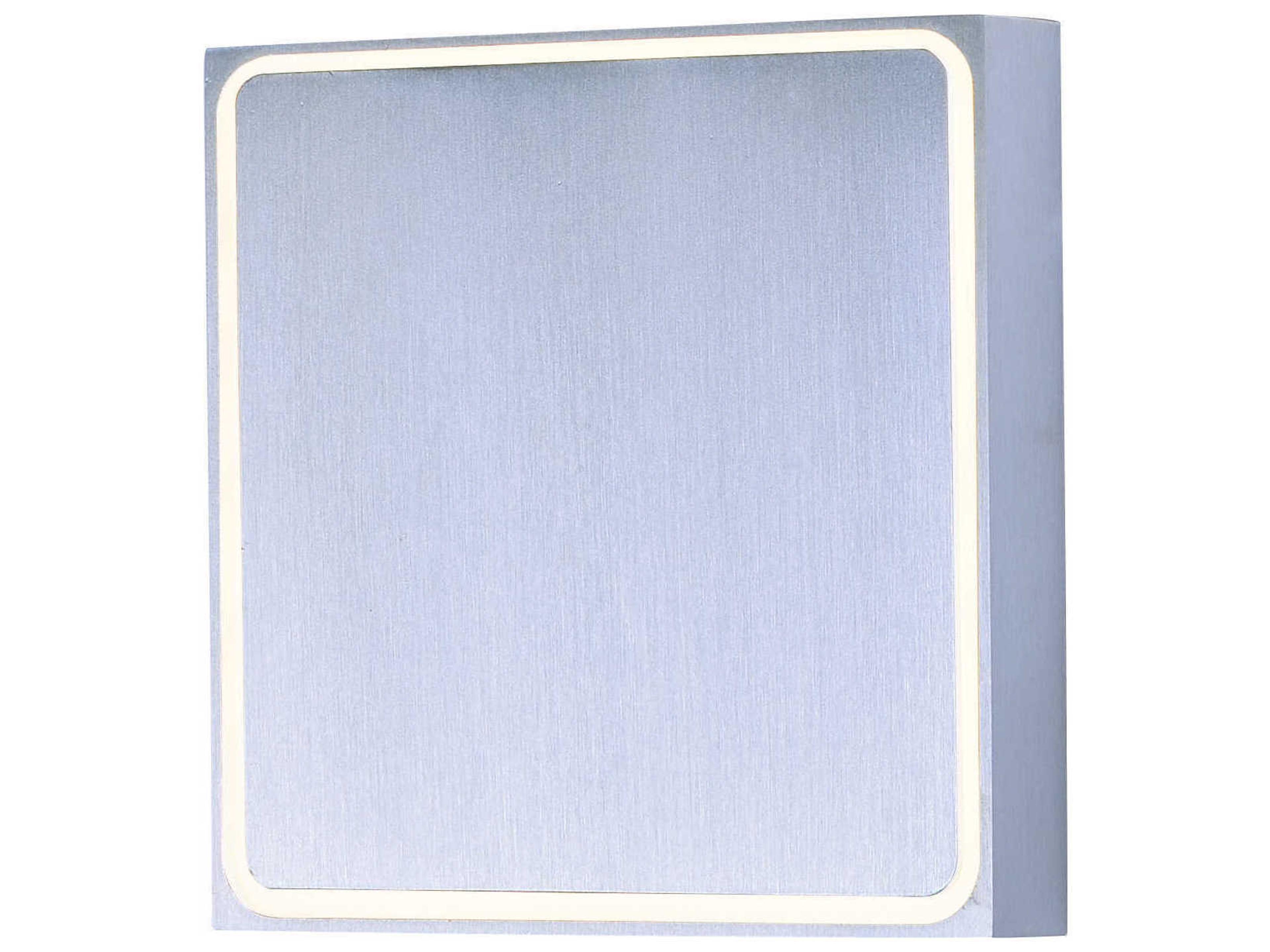 Alumilux Outline LED Outdoor Wall Sconce Satin Aluminum