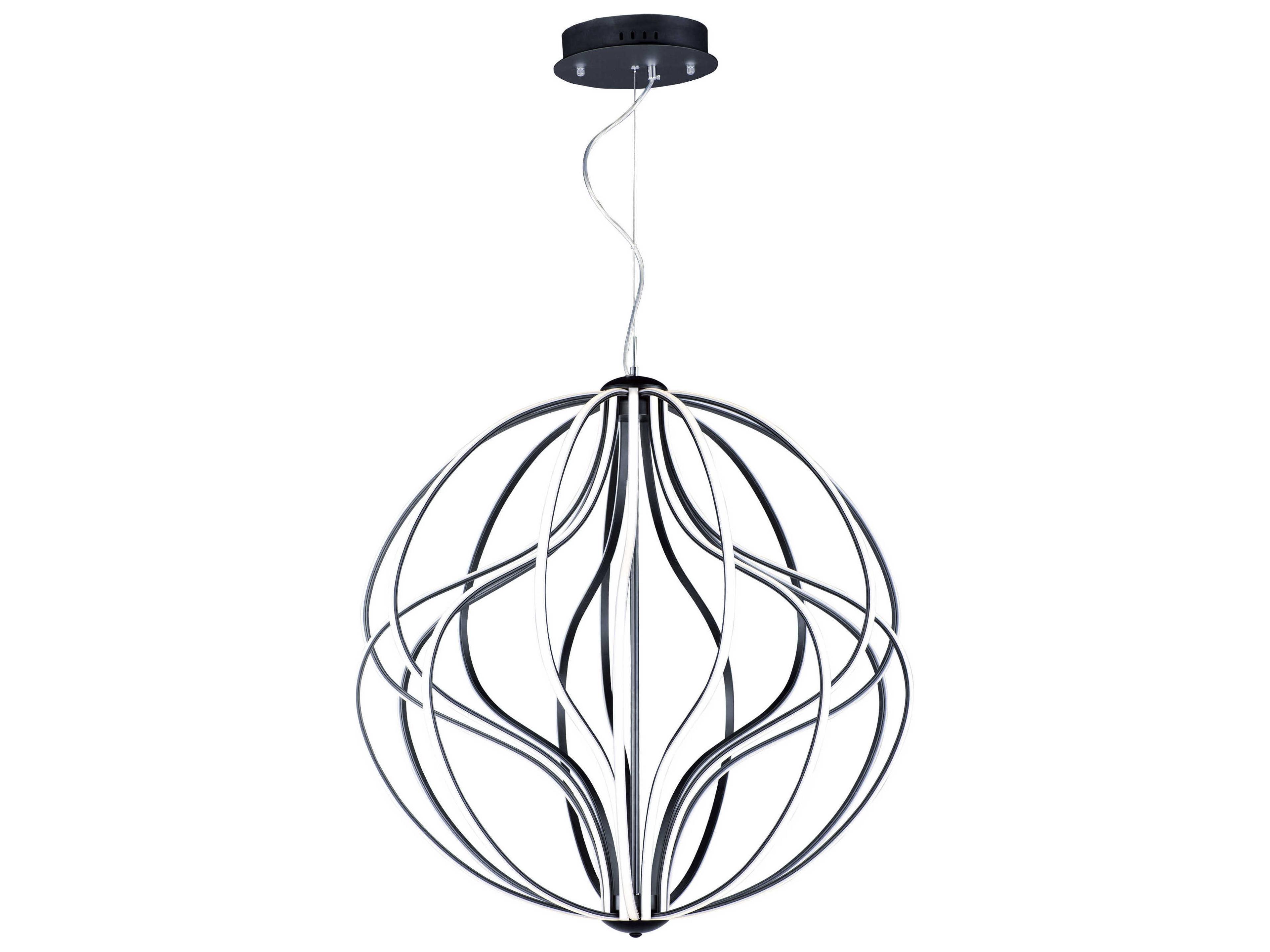 Aura LED Pendant Light in Black A Sculptural Fixture