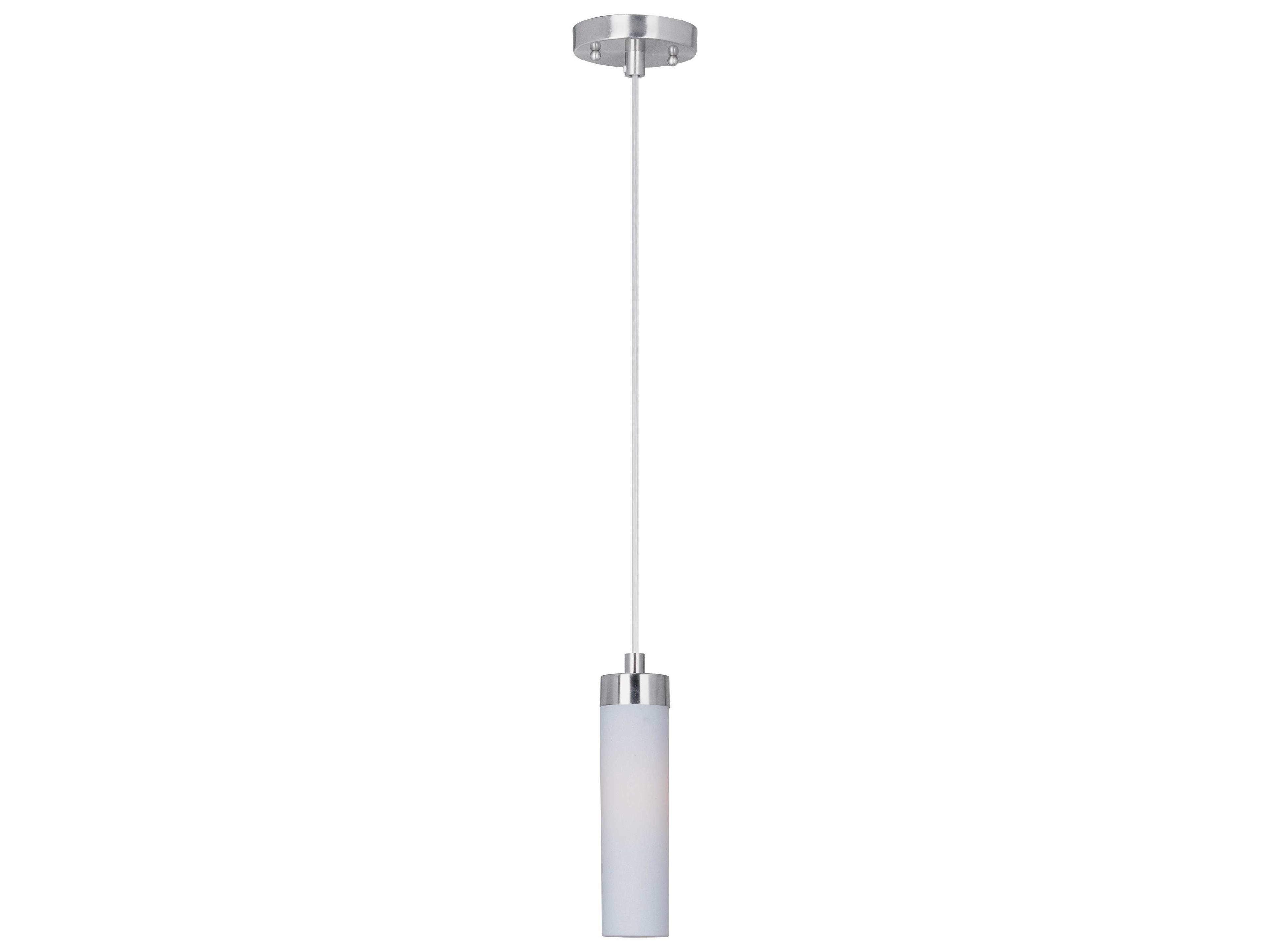 ET2 4-Light Satin Nickel Glass LED Cylinder Mini Pendant