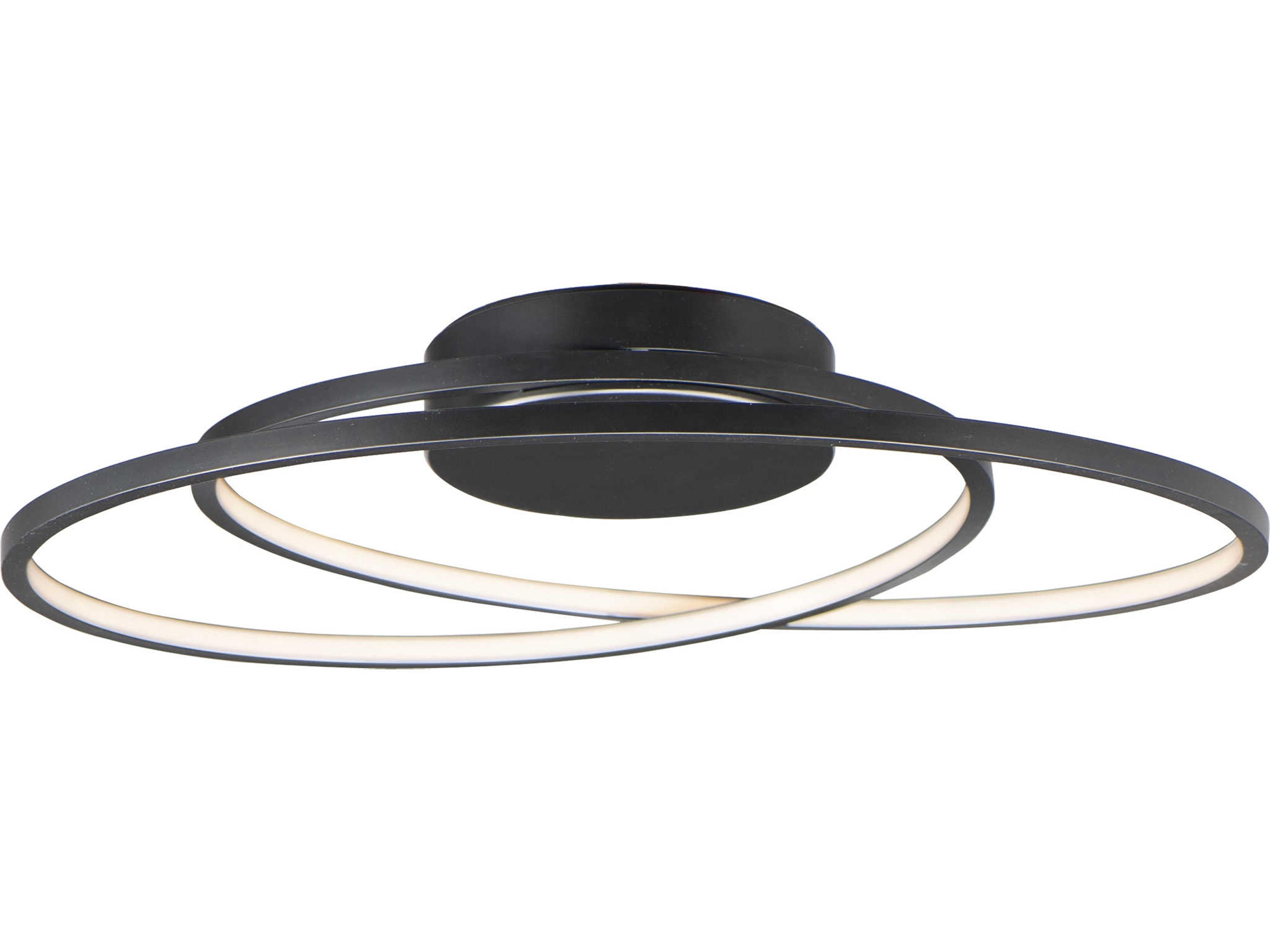 ET2 Cycle 1-Light Black LED Flush Mount