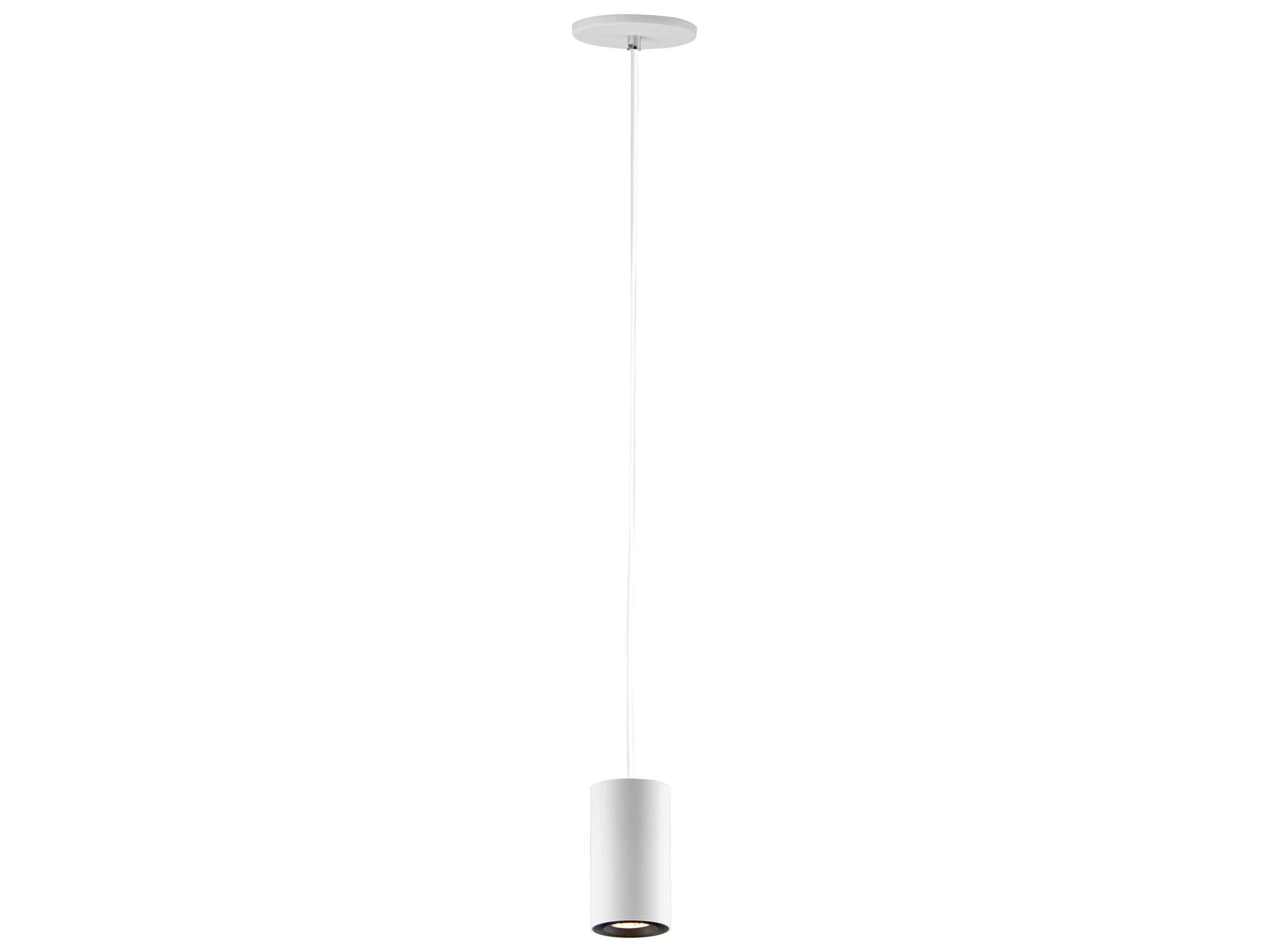 ET2 1-Light White LED Cylinder Mini Pendant