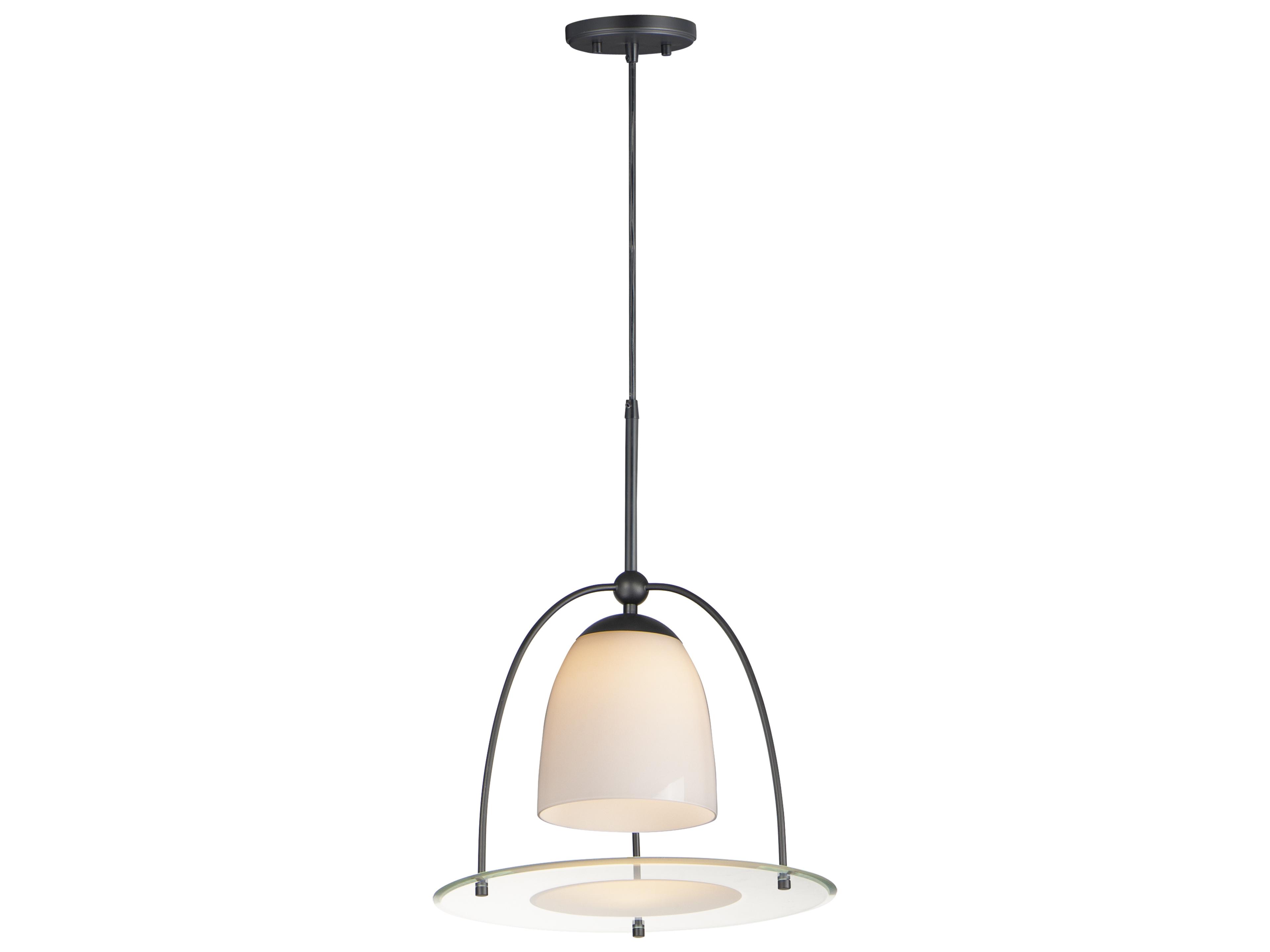 Focal Point 1-Light Black LED Bell Pendant