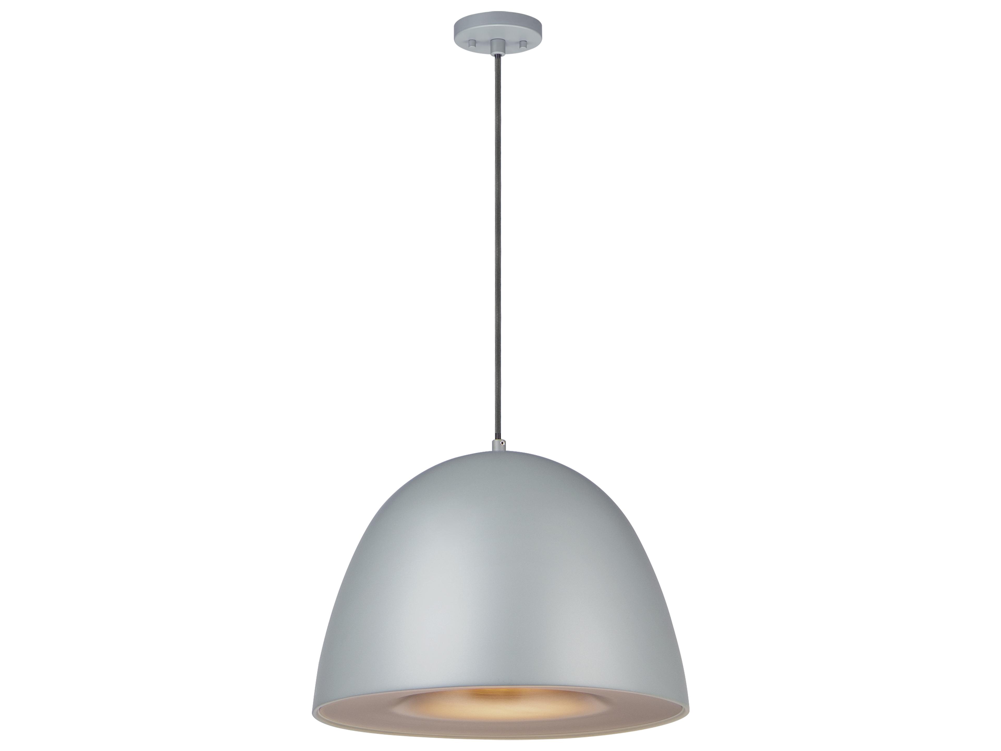 Fungo 1-Light Dark Grey Coffee Brown LED Dome Pendant