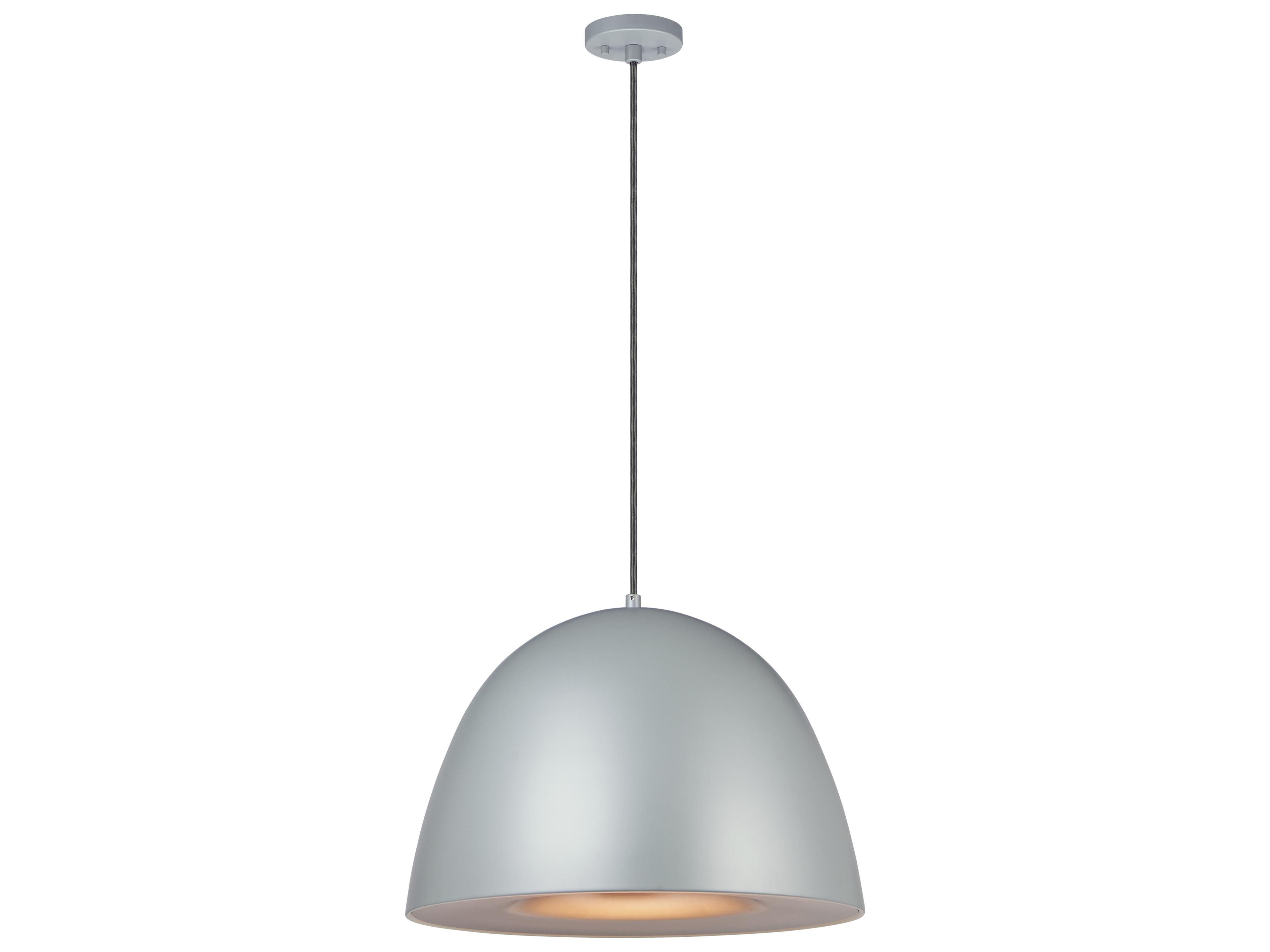Fungo 1-Light Dark Grey Coffee Brown LED Dome Pendant