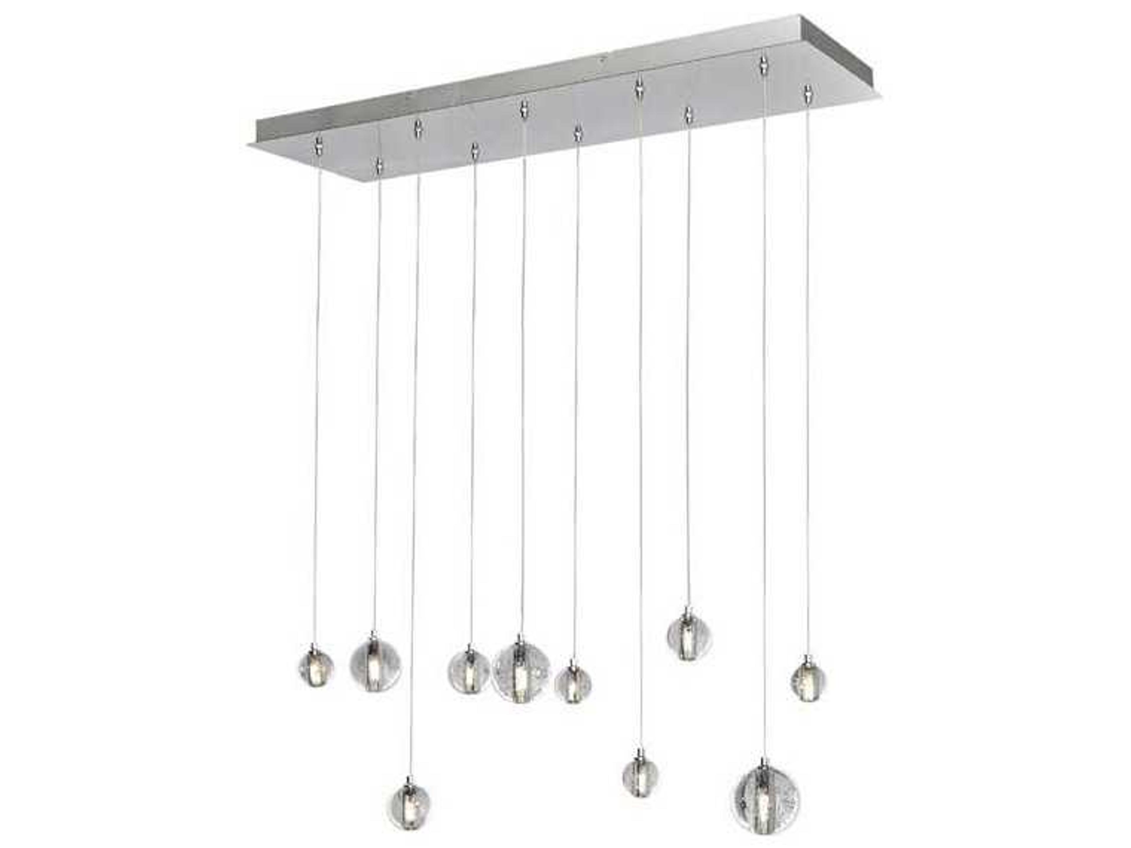 Harmony 10-Light LED Linear Pendant Polished Chrome