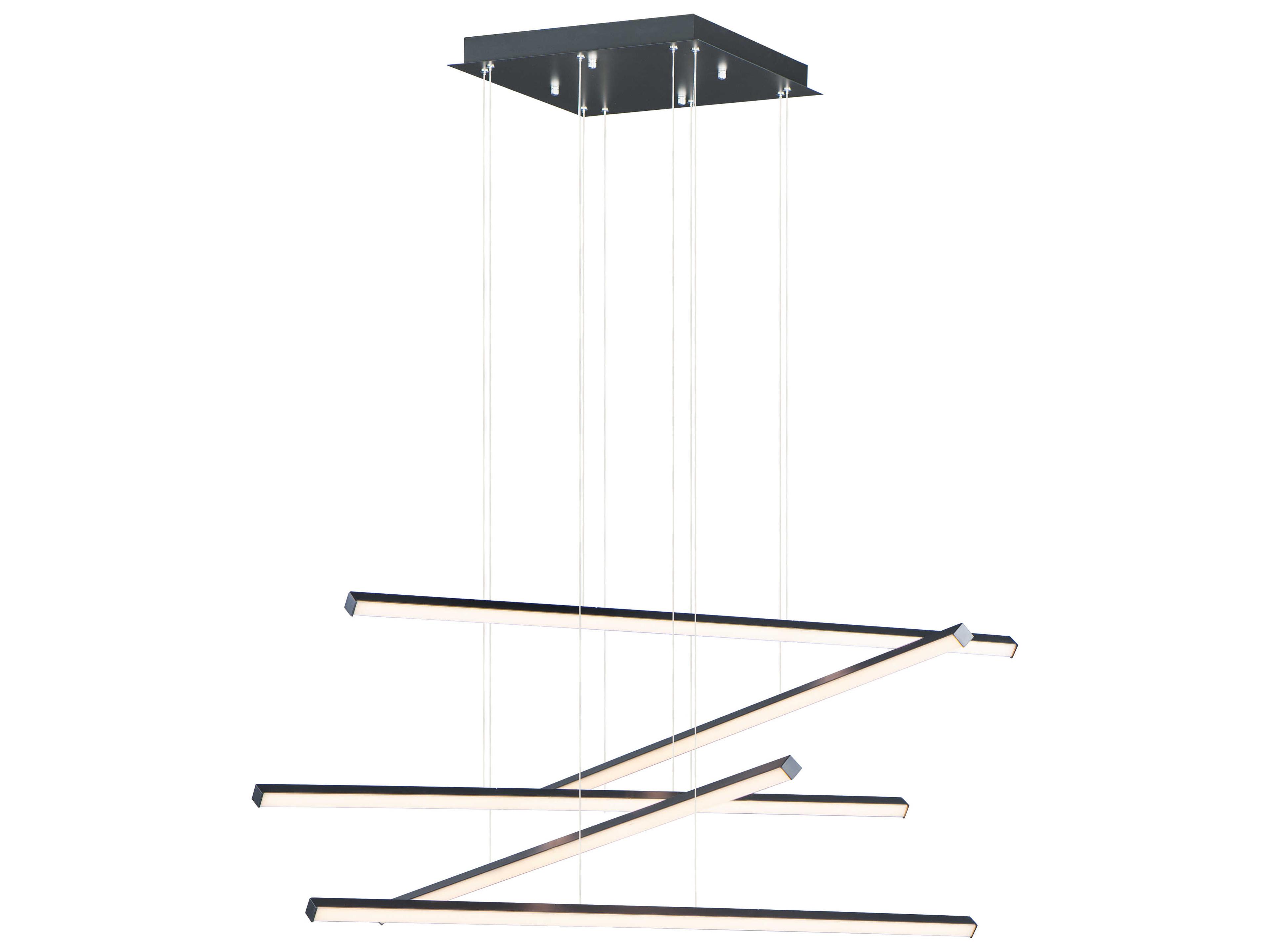 Hover LED Multi-Light Pendant in Black