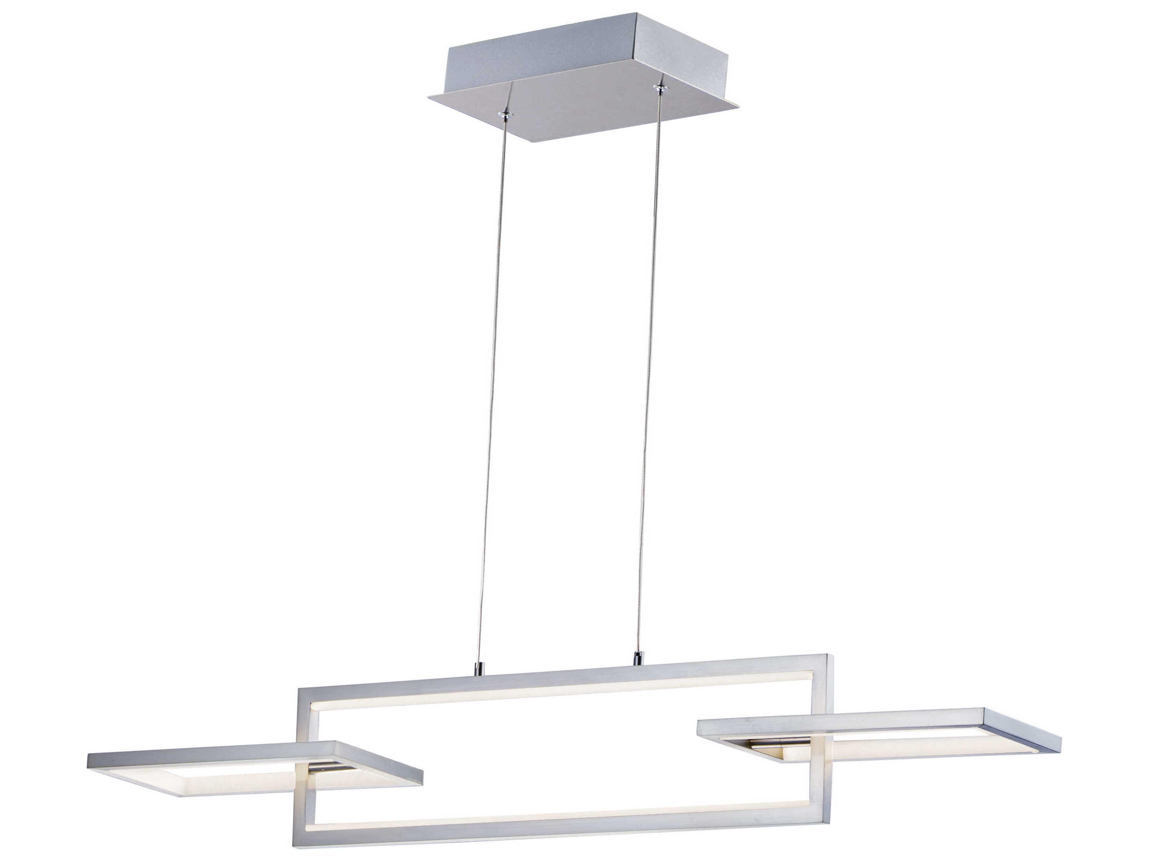 Link 3-Light LED Linear Pendant in Satin Nickel
