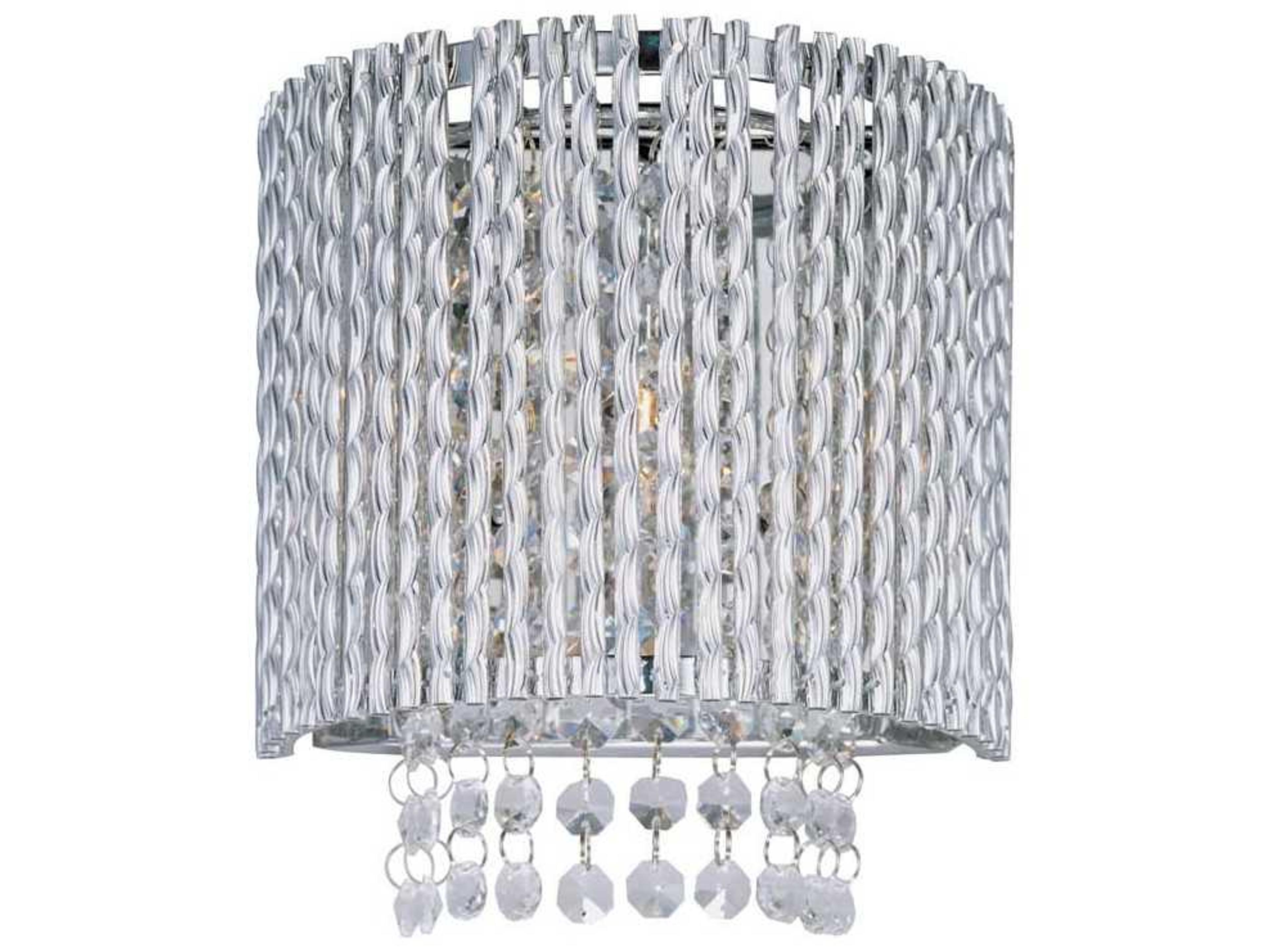 Spiral Wall Sconce Polished Chrome Contemporary