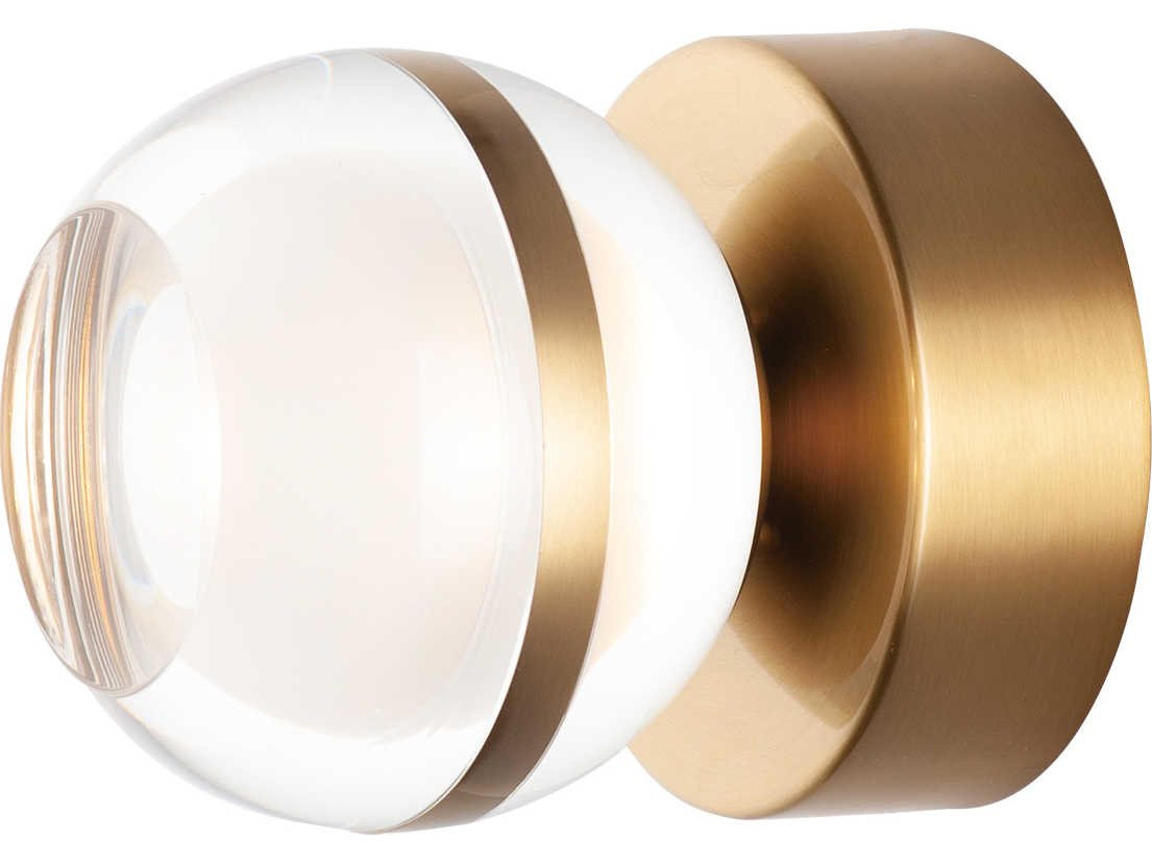 Swank LED Wall Sconce in Natural Aged Brass