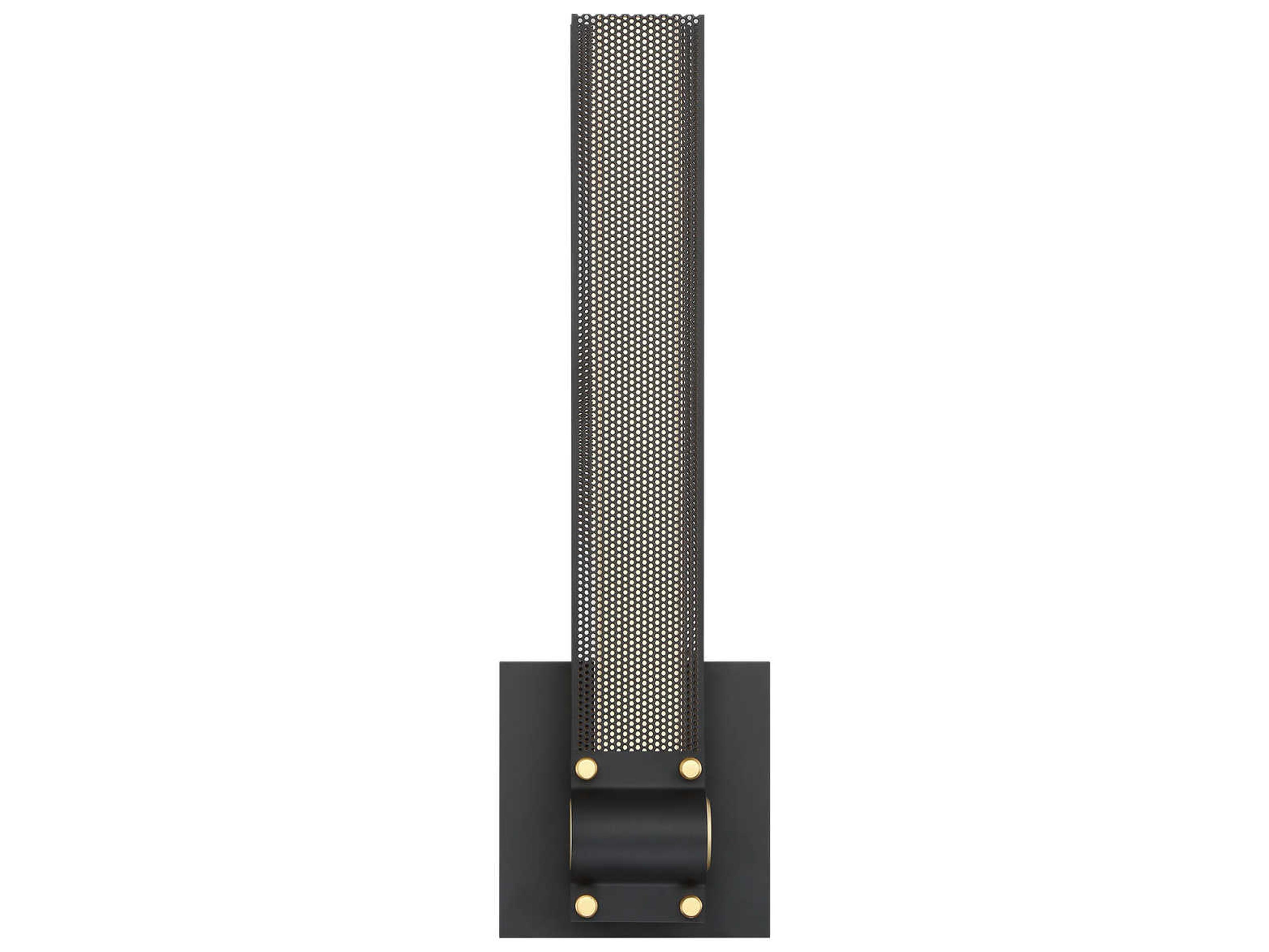 Admiral 1-Light Matte Black Gold Painting LED Wall Sconce