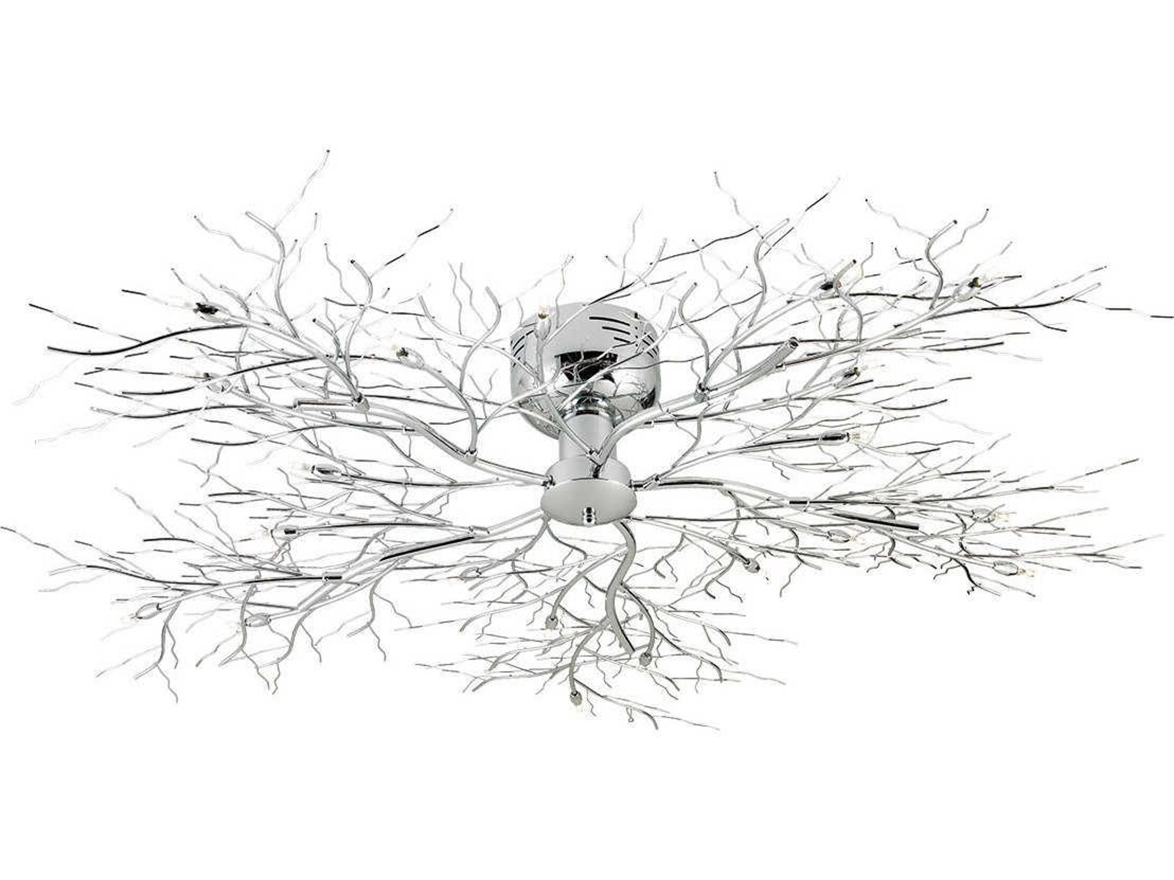 Eurofase Autumn 20-Light Chrome Semi Flush Mount