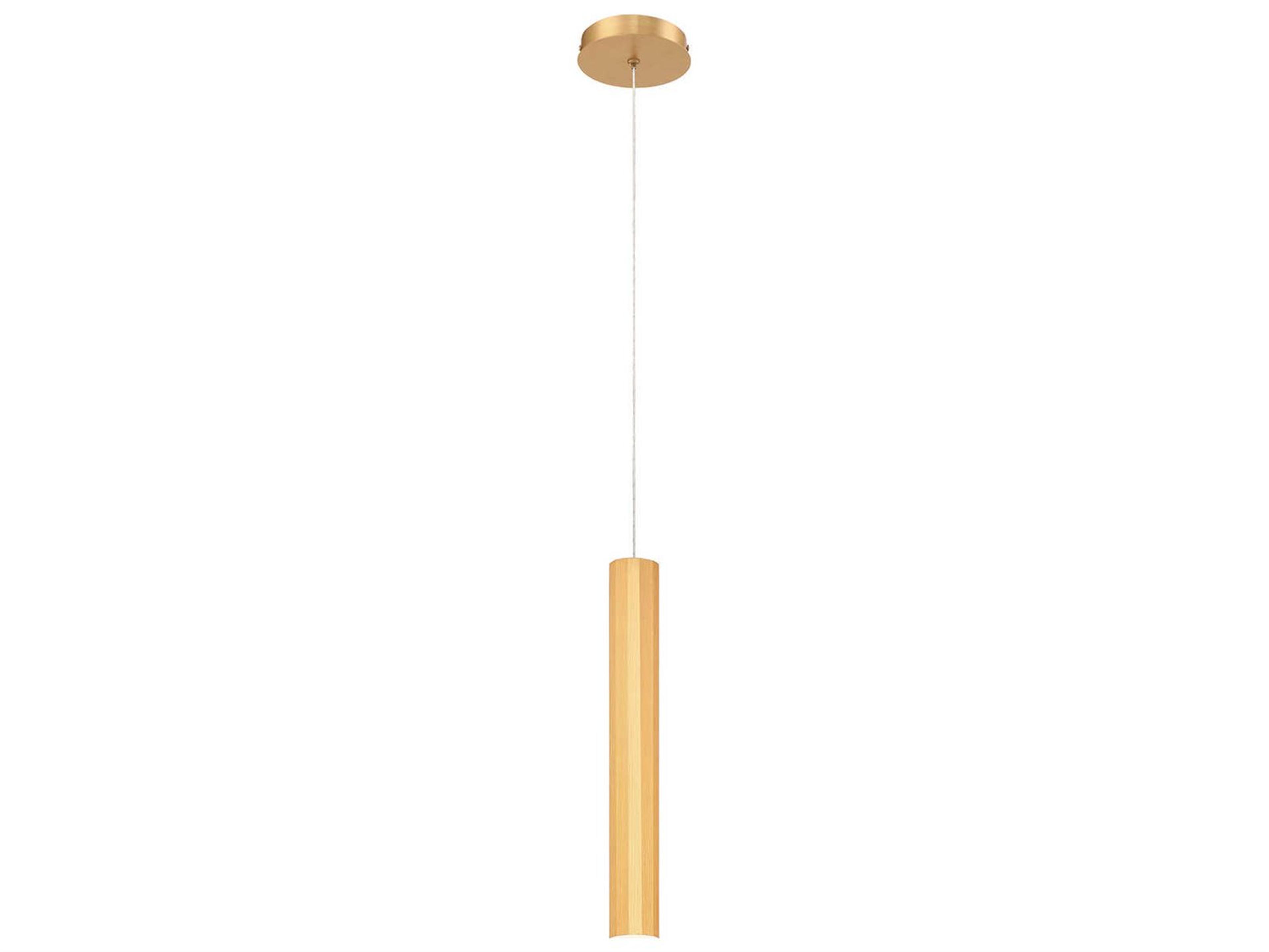 Baldwin Gold LED Cylinder Mini Pendant