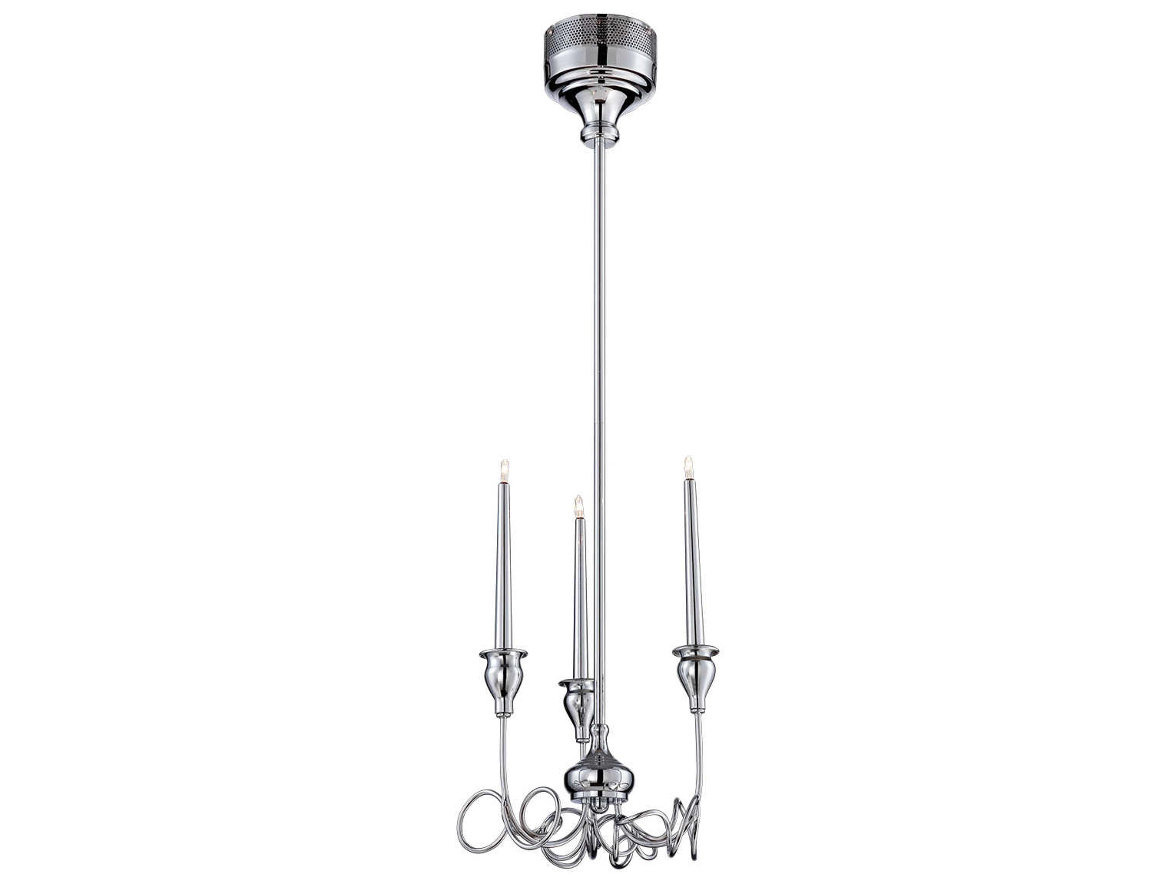 Eurofase Candela 3-Light Chrome Chandelier