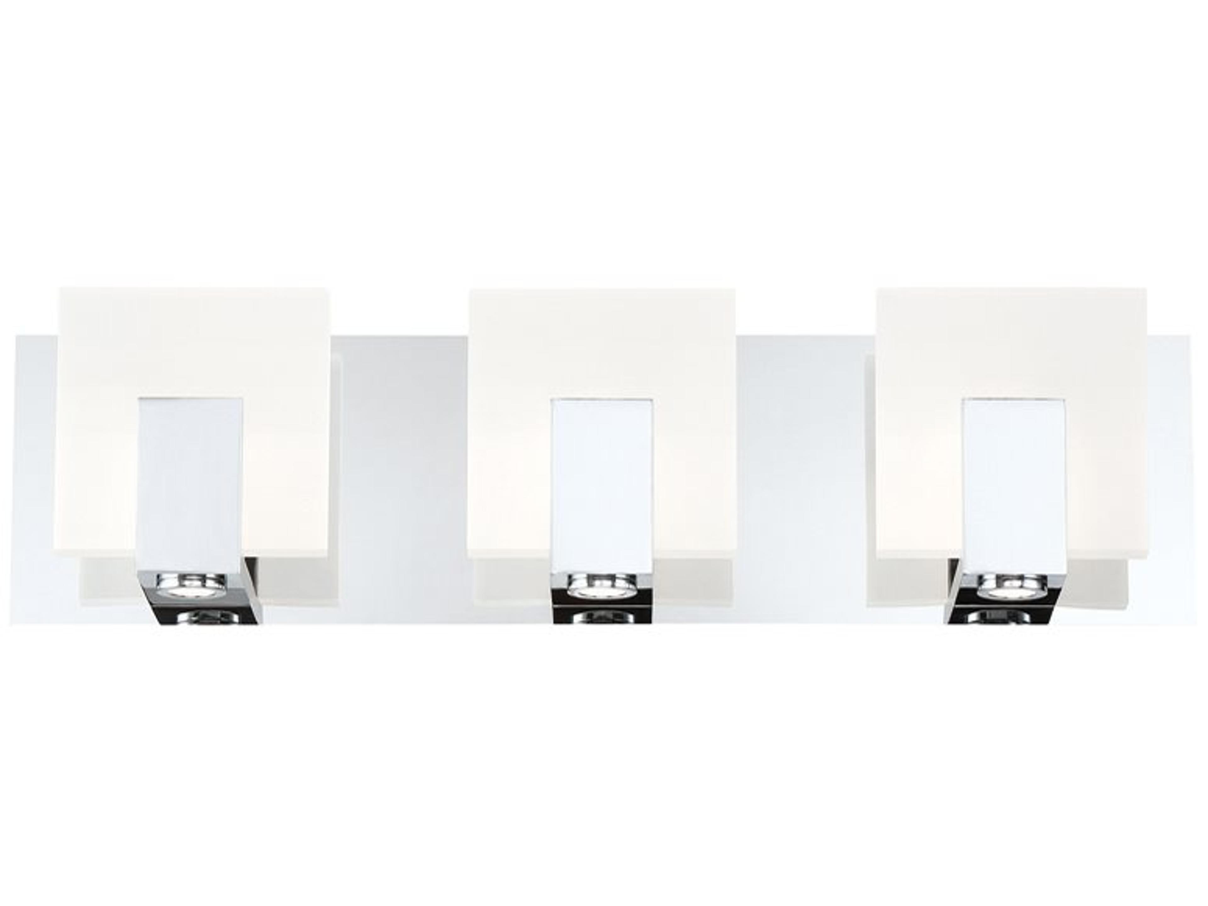 Canmore 3-Light Chrome LED Vanity Light