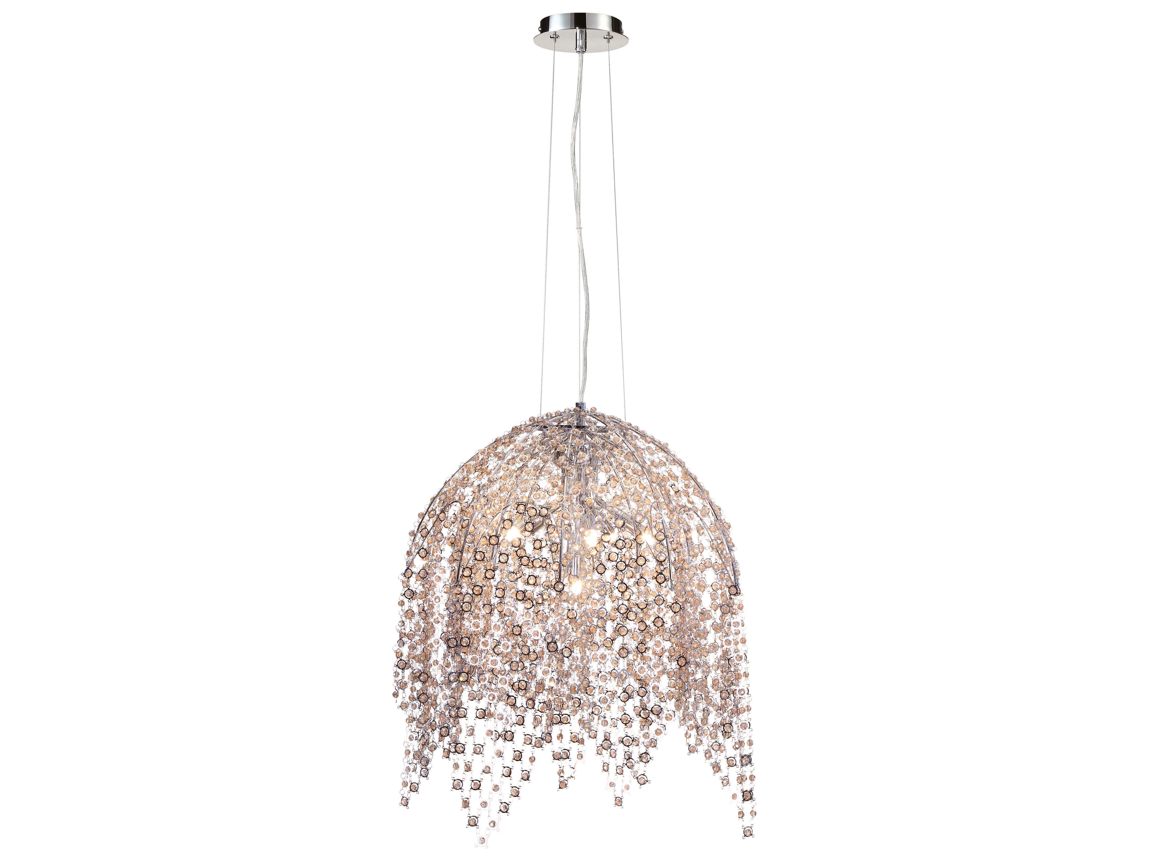 Danza 6-Light Chrome Crystal Pendant