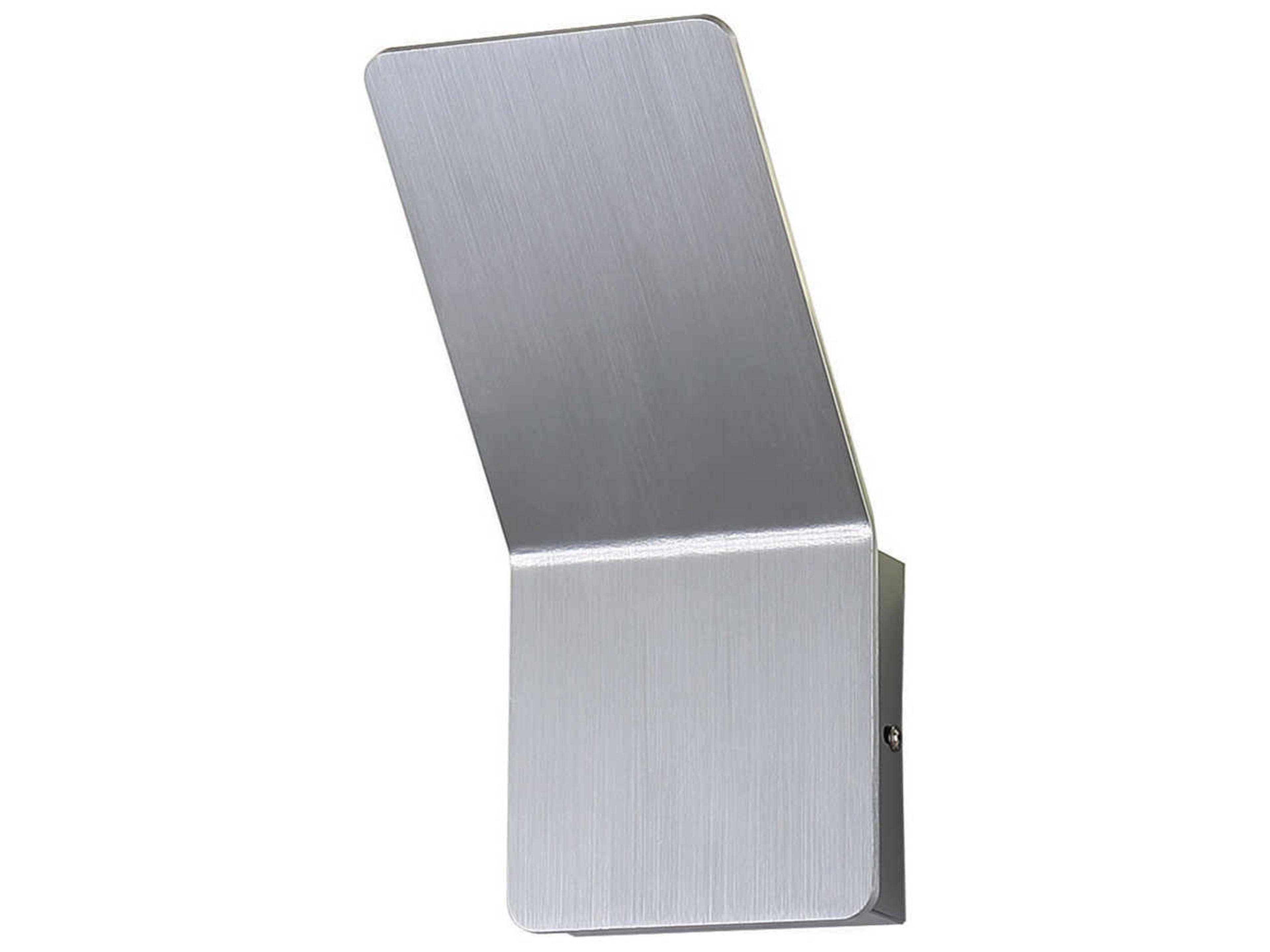 Delroy Aluminum Silver LED Wall Sconce