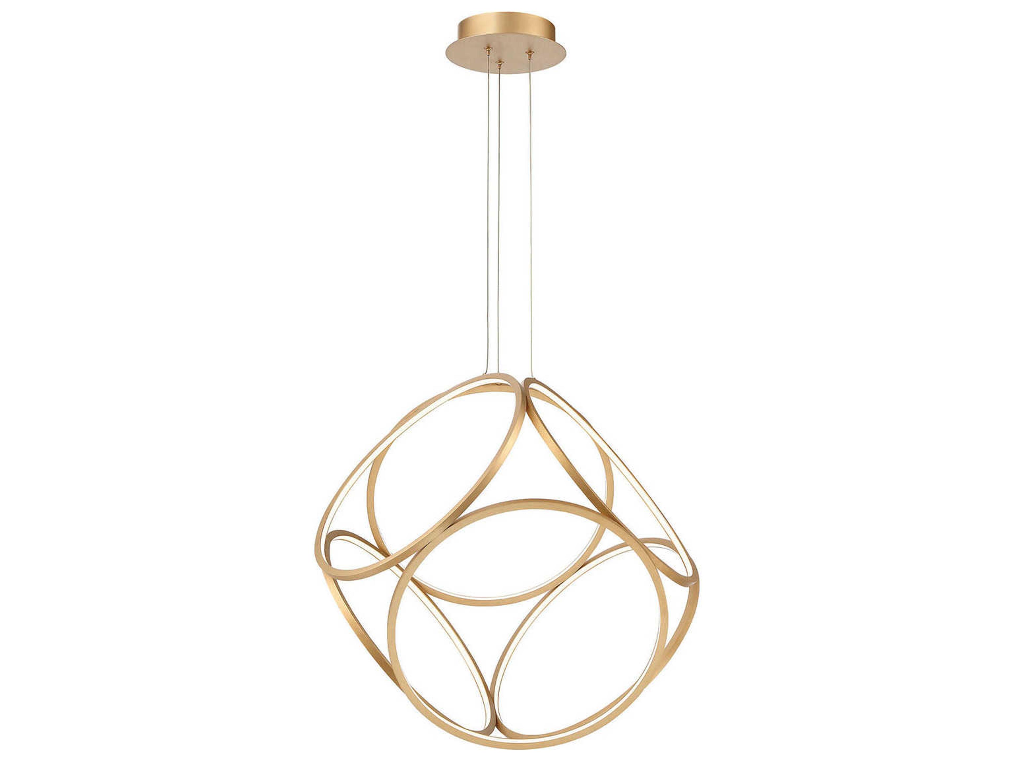 Glenview 6-Light Gold LED Geometric Pendant