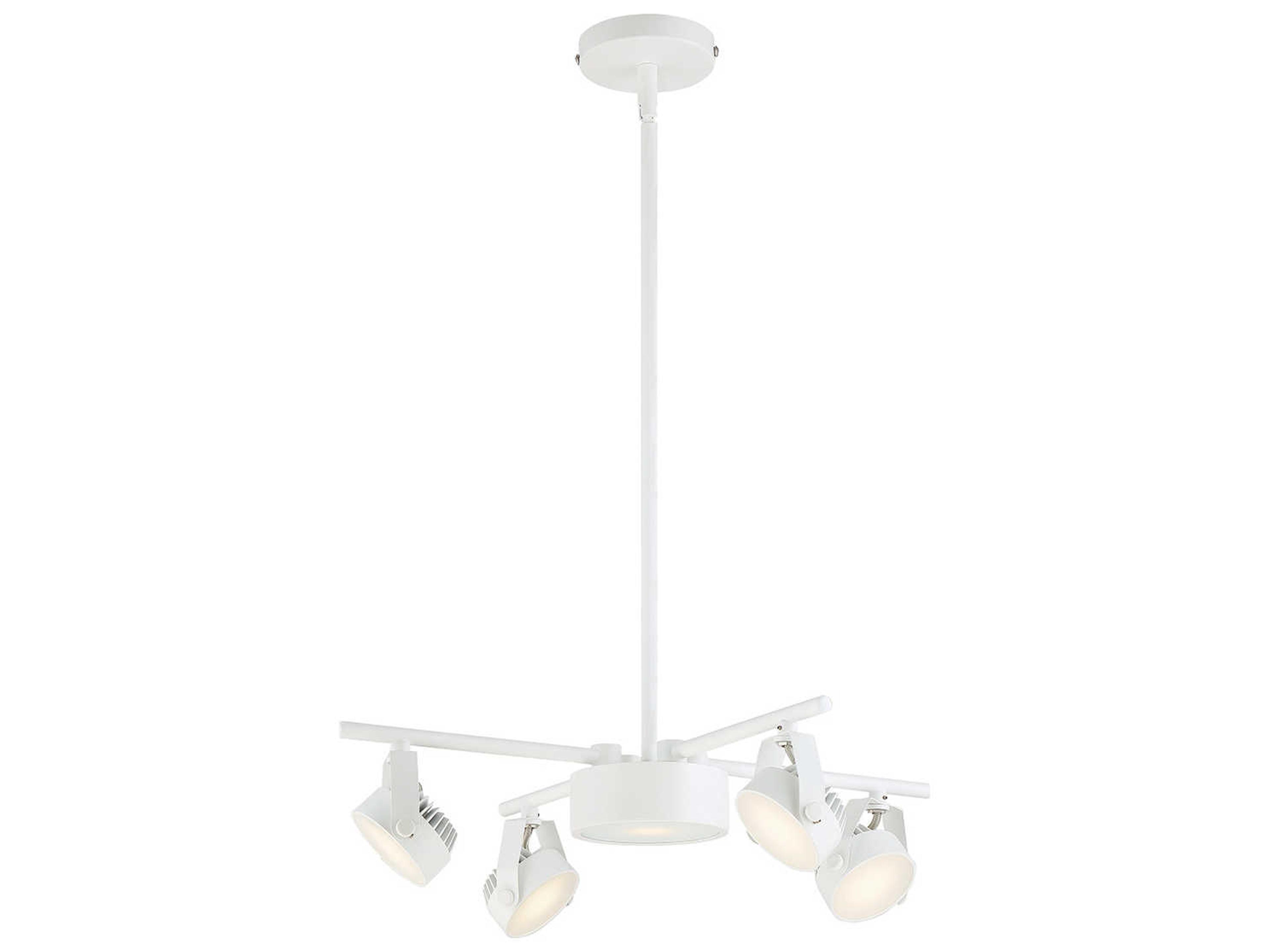 Lexus 5-Light White LED Chandelier