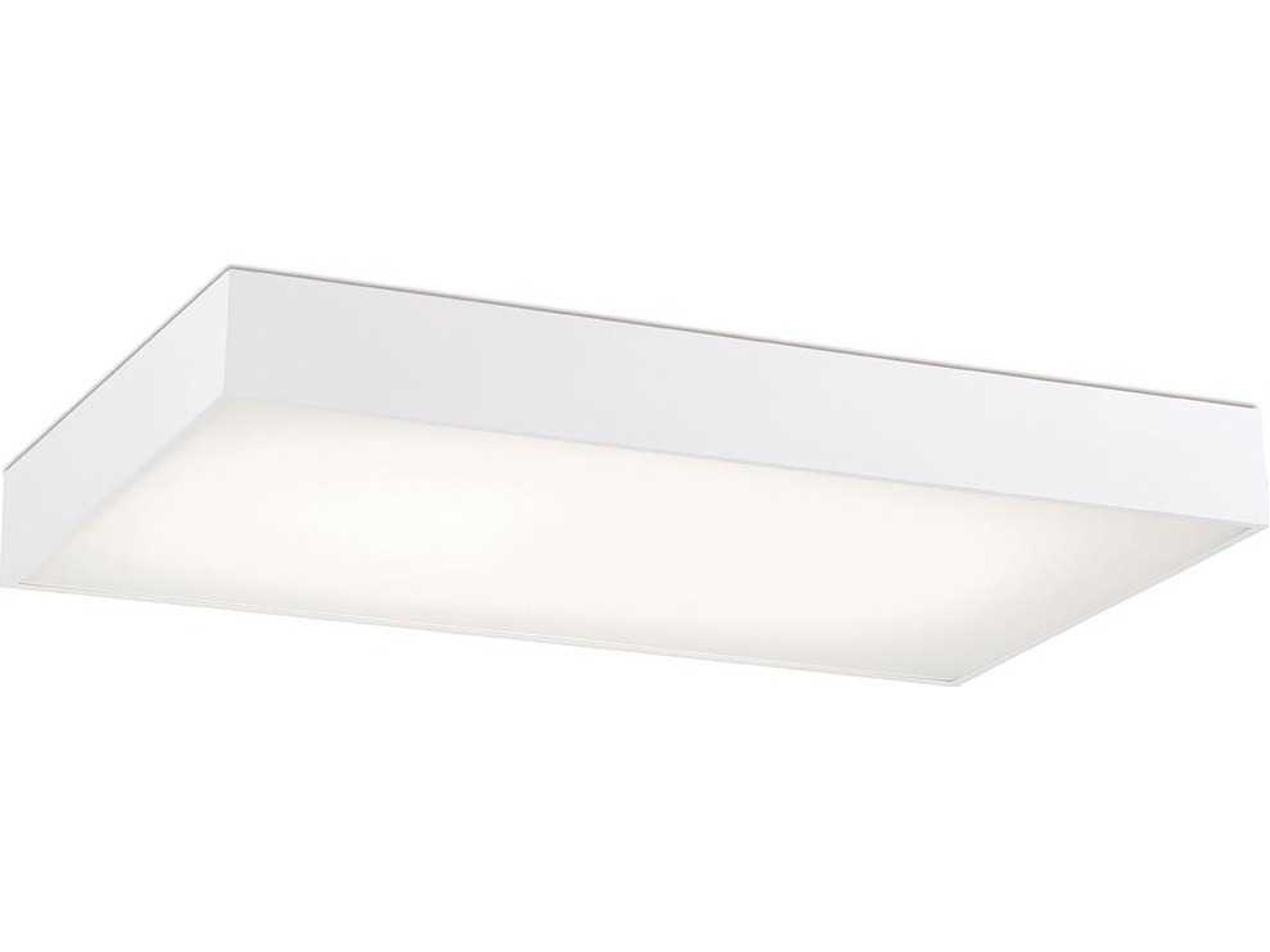 Mac 1-Light White LED Flush Mount