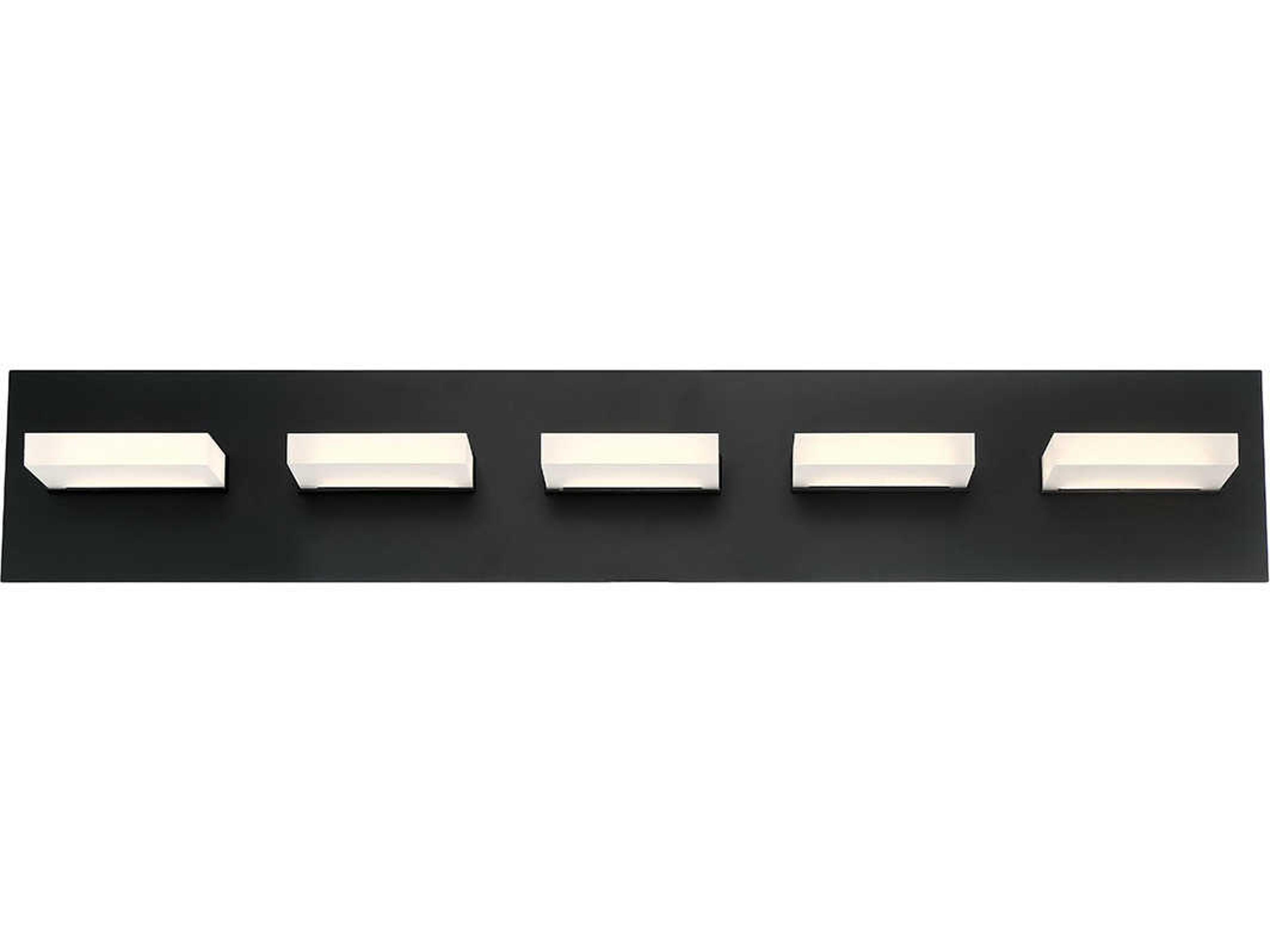 Olson 5-Light Black LED Vanity Light