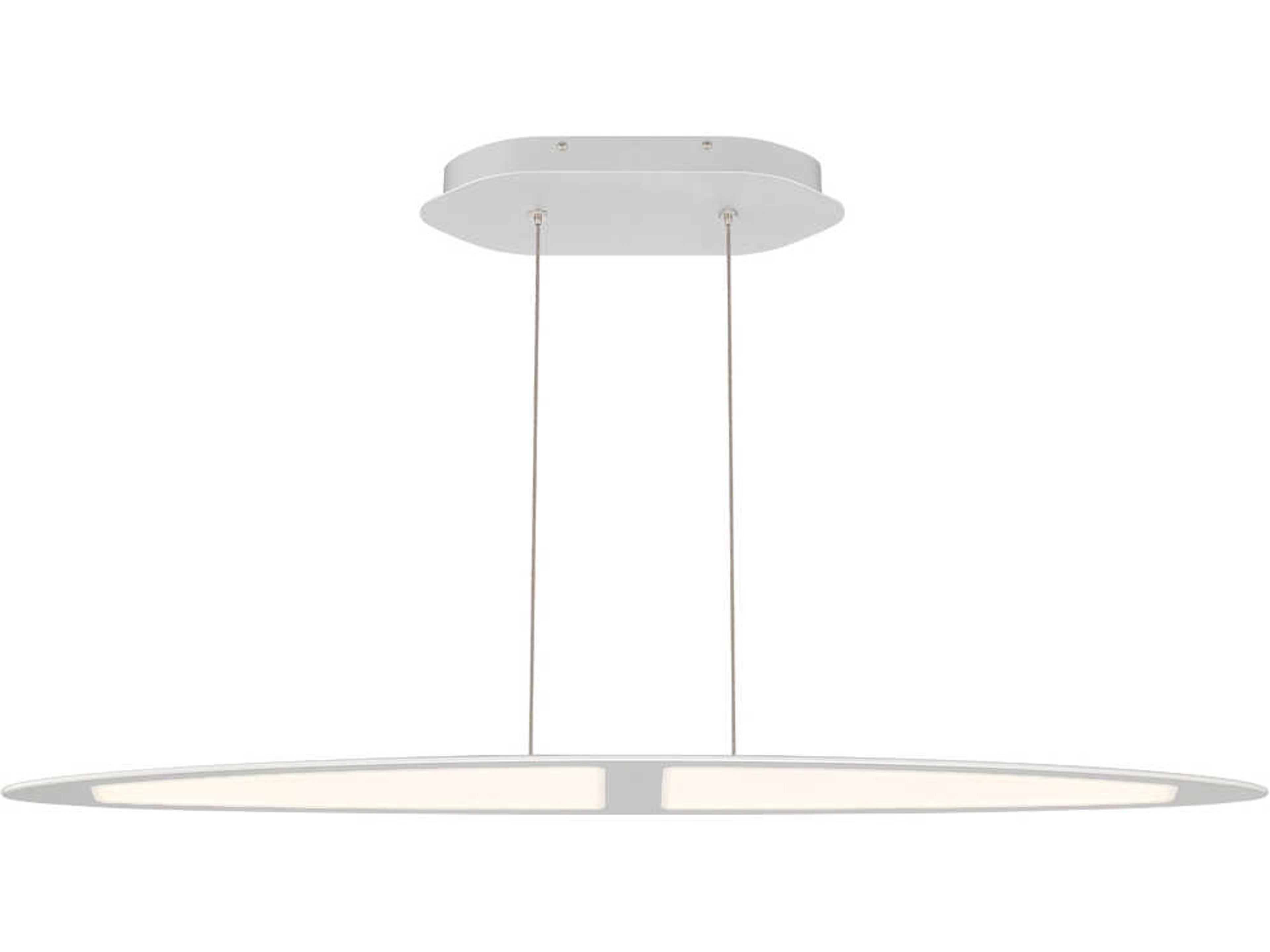 Eurofase Ormont Brushed Nickel LED Linear Island Pendant