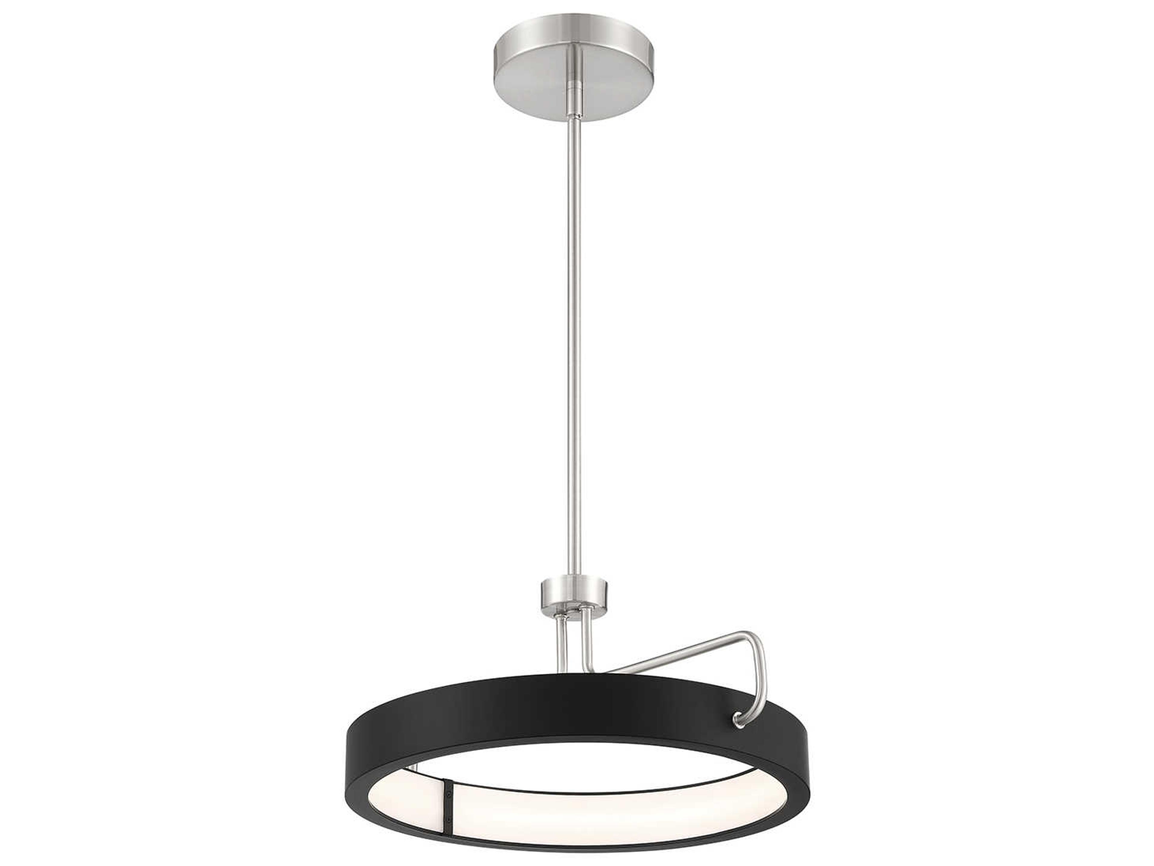 Pemberton 1-Light Satin Nickel LED Round Pendant