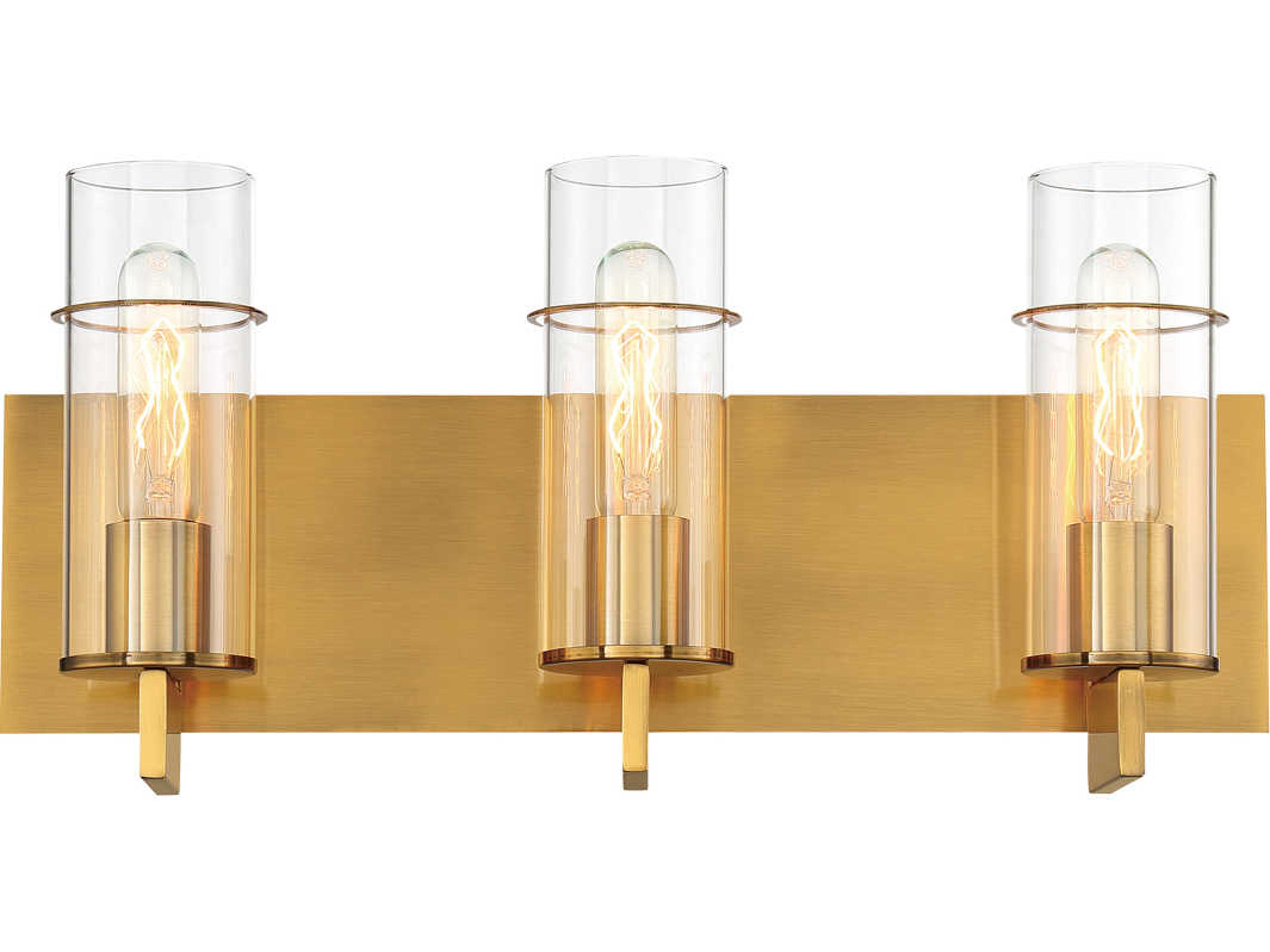 Pista 3-Light Vanity Light in Gold