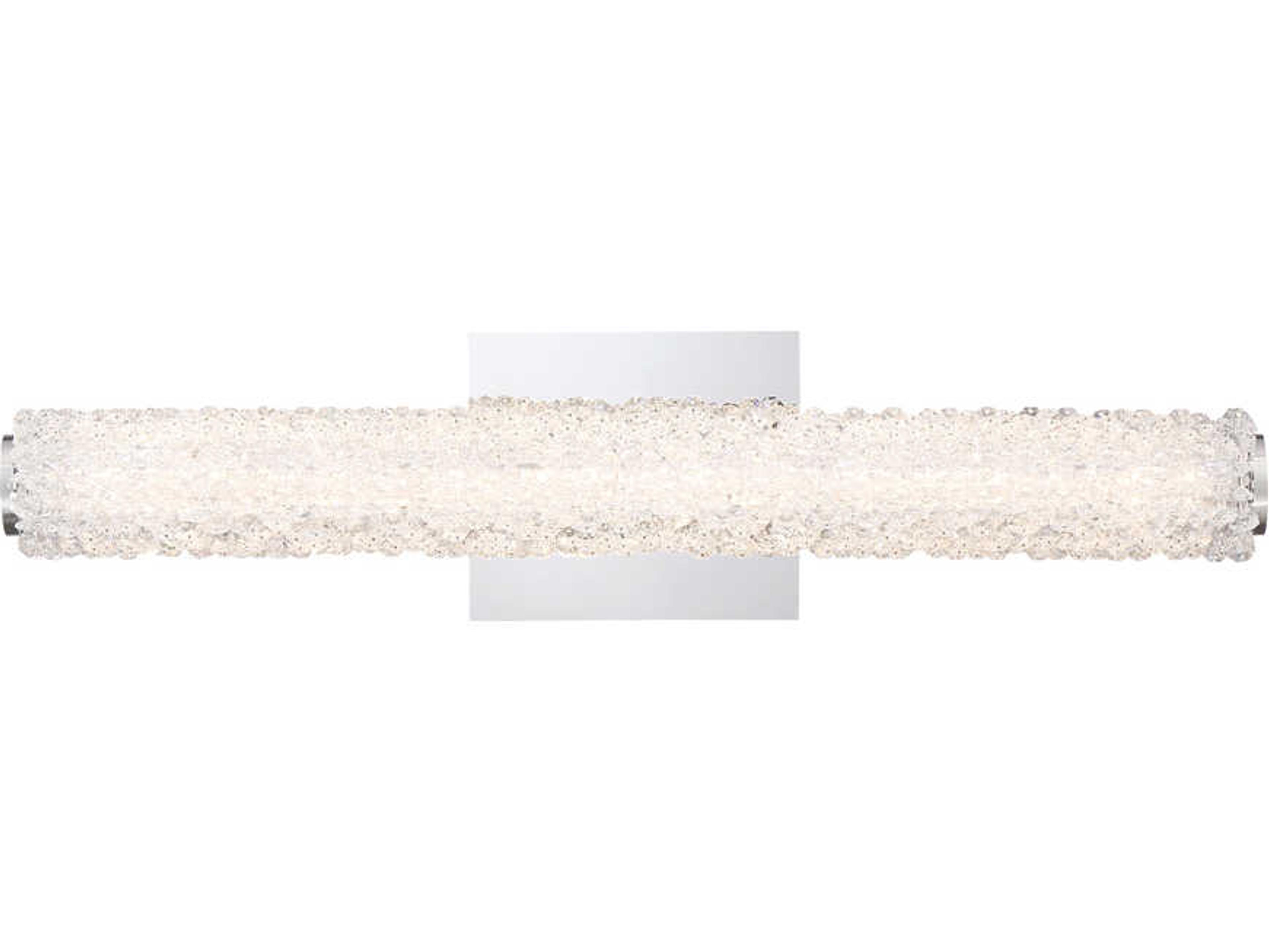 Sassi Chrome Crystal LED Vanity Light