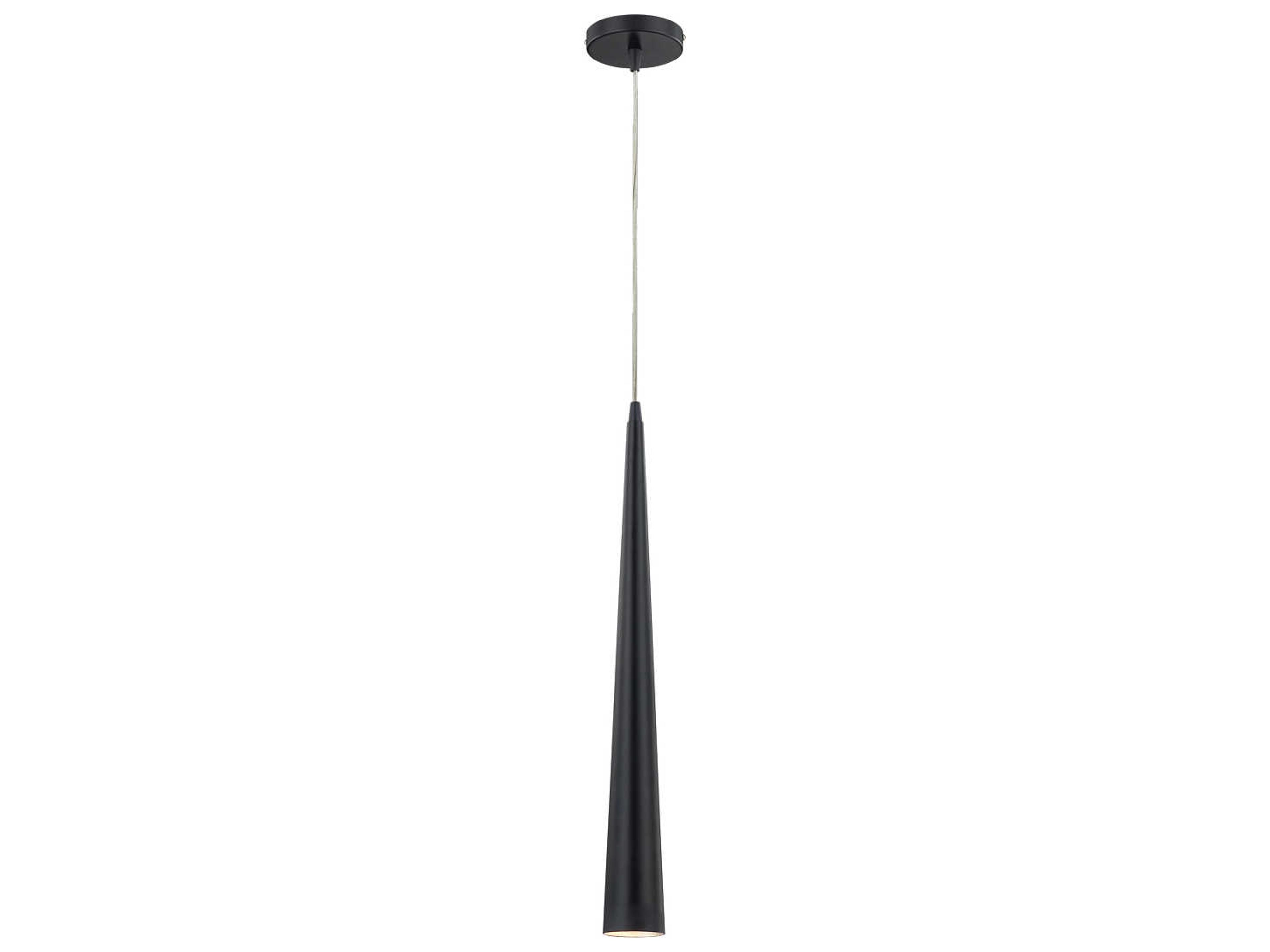 Sliver Pendant Light Medium Black Contemporary